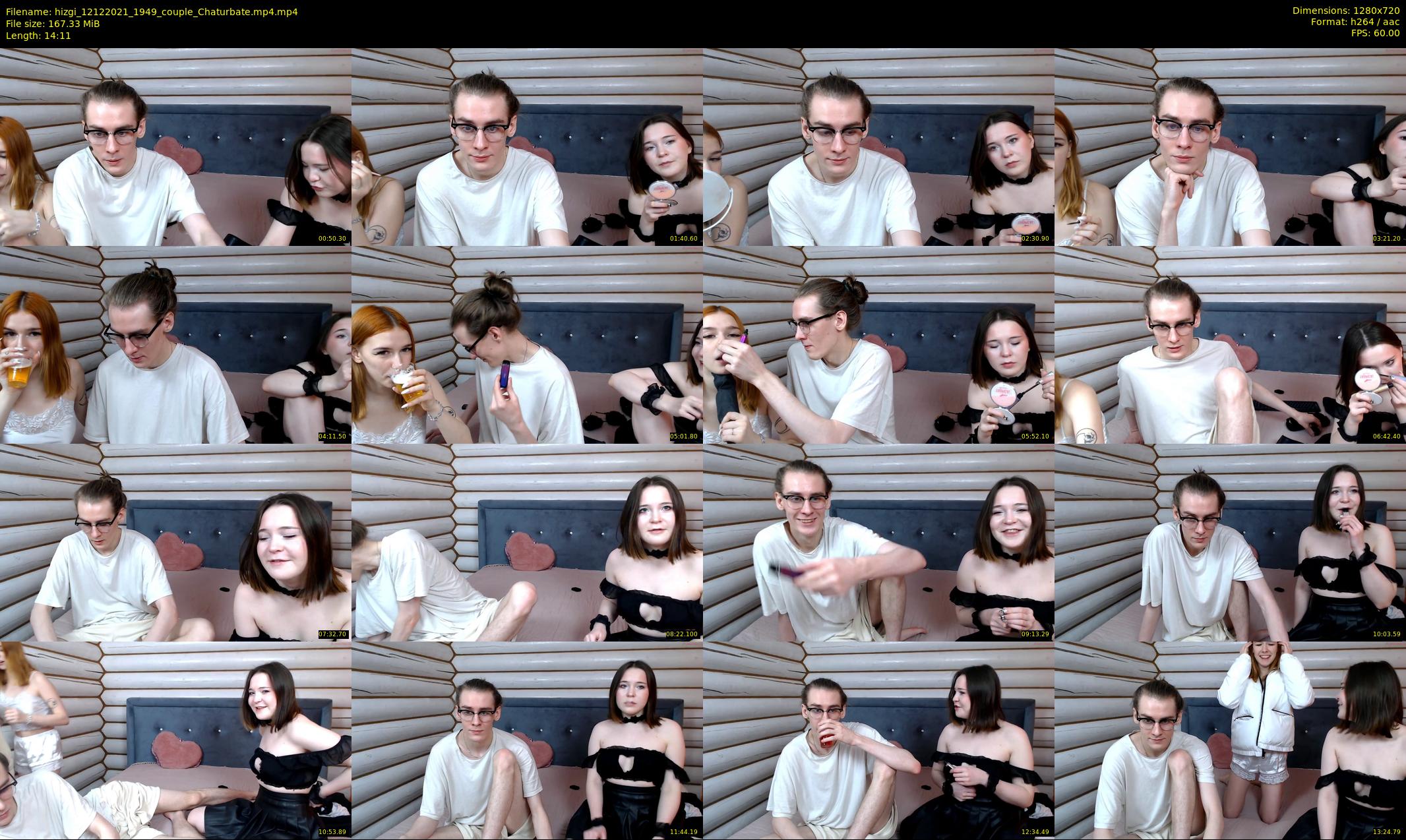 hizgi — 15 minute Chaturbate couple cam show recording, 720p, Dec 12, 2021