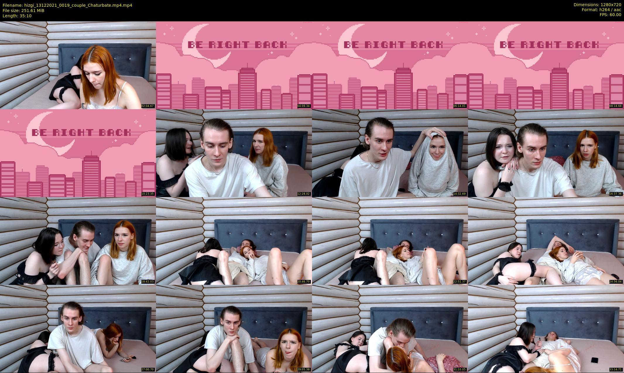 hizgi — 36 minute Chaturbate couple cam show recording, 720p, Dec 13, 2021