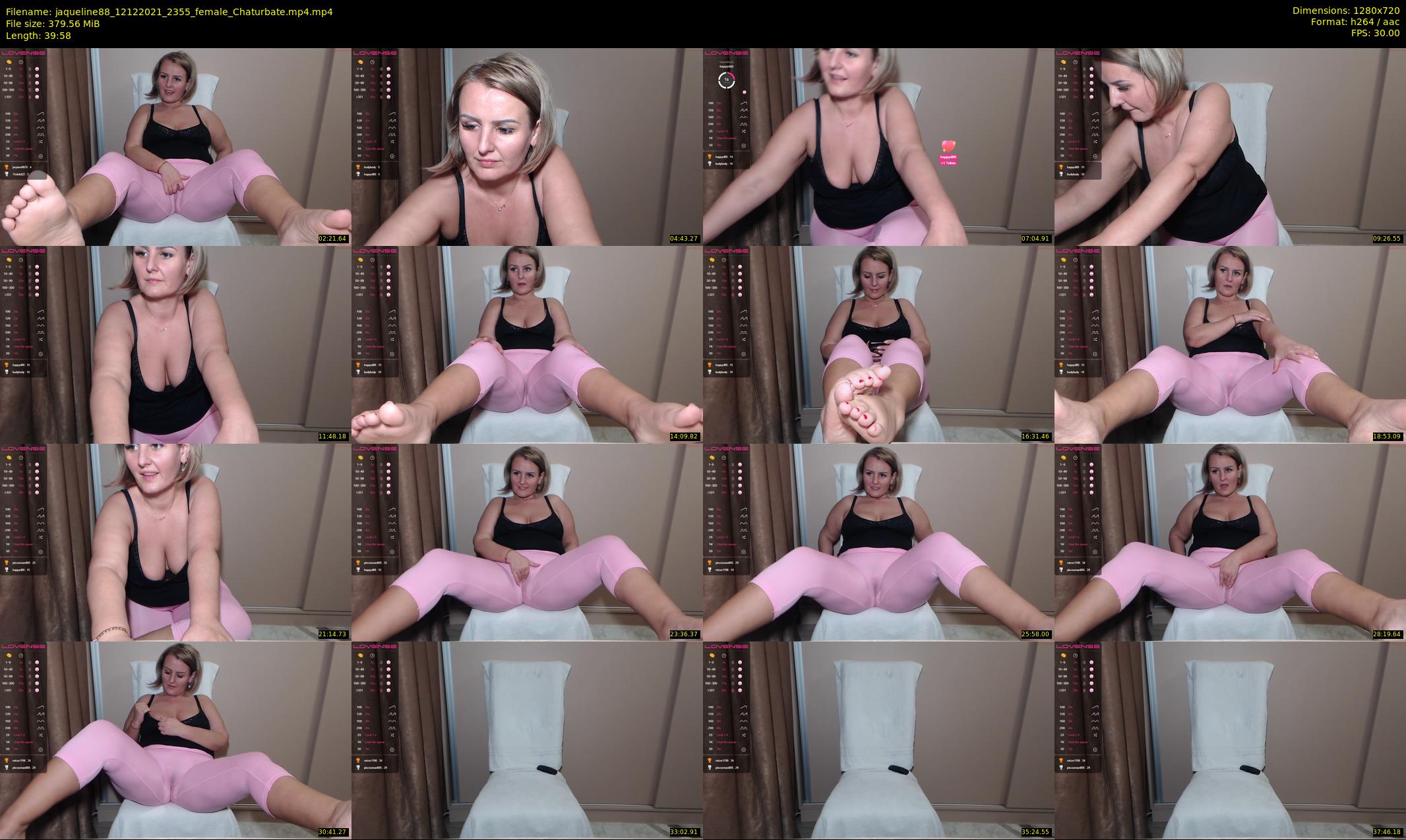 jaqueline88 — 40 minute Chaturbate female cam show recording, 720p, Dec 12, 2021