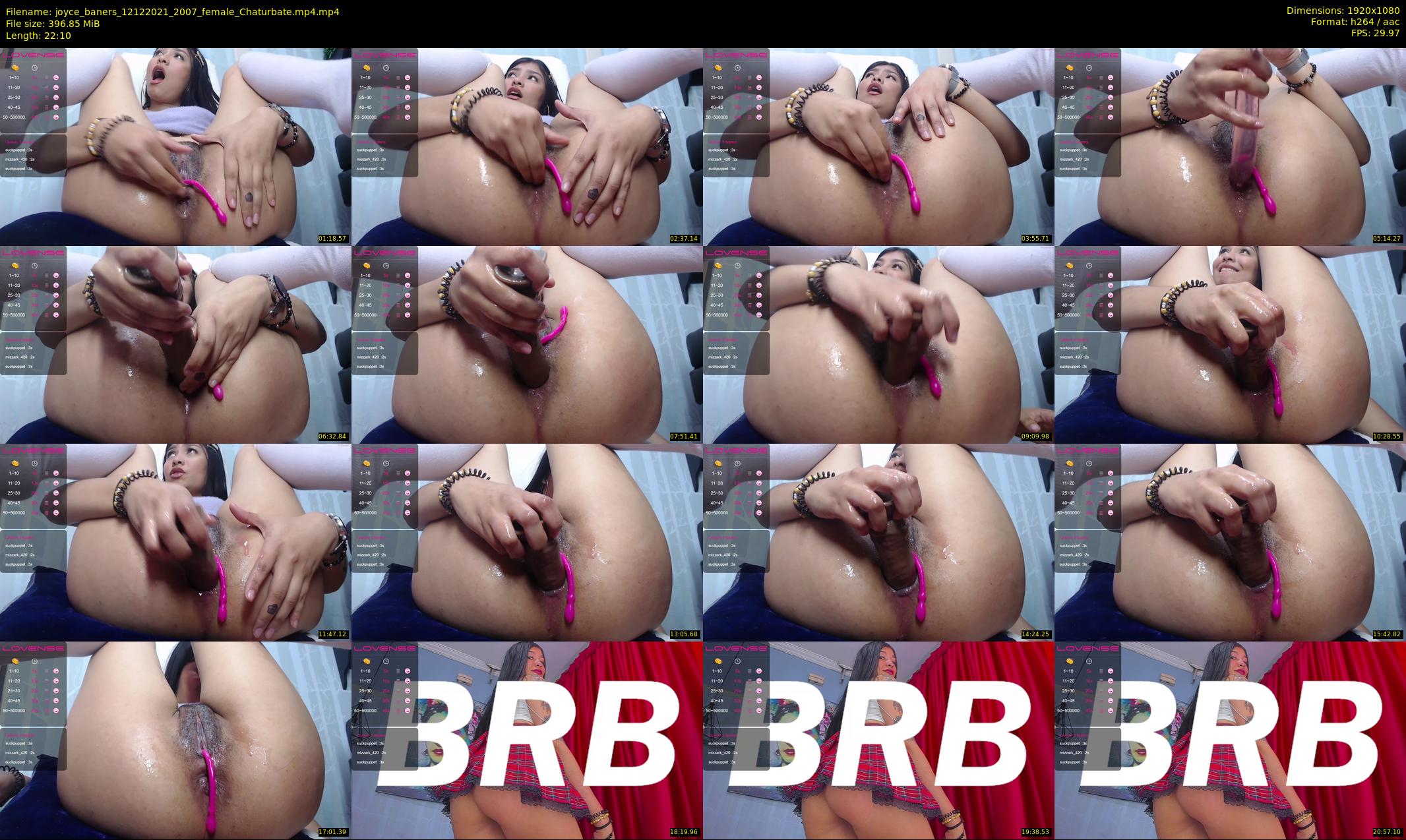 joyce_baners — 23 minute Chaturbate female cam show recording, 1080p, Dec 12, 2021