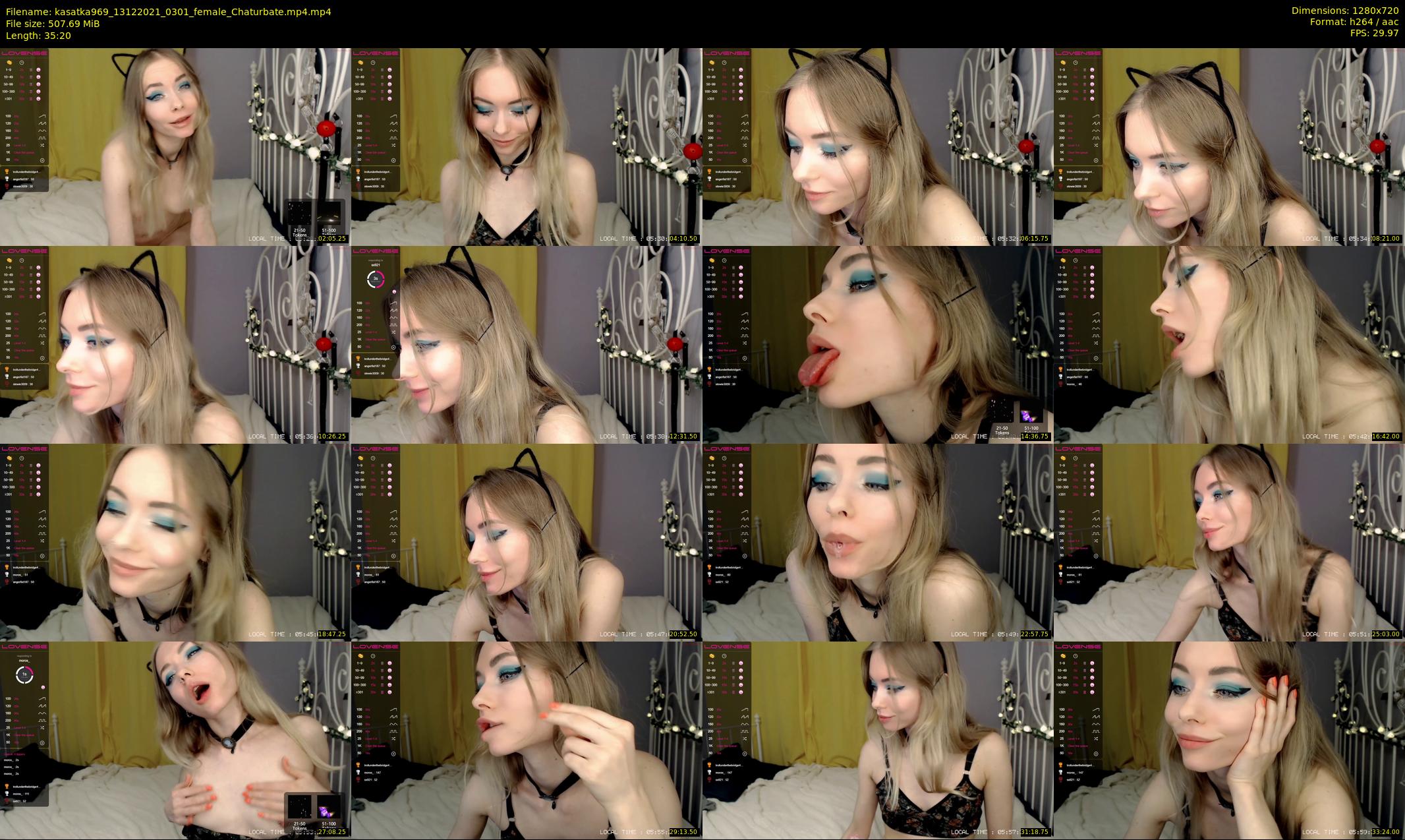 kasatka969 — 36 minute Chaturbate female cam show recording, 720p, Dec 13, 2021