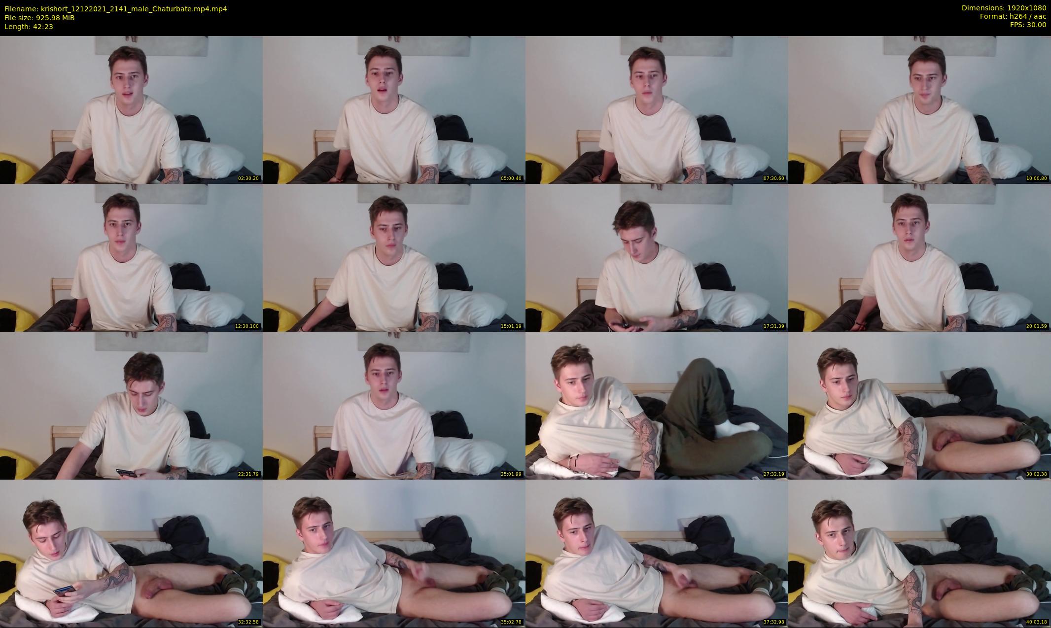 krishort — 43 minute Chaturbate male cam show recording, 1080p, Dec 12, 2021