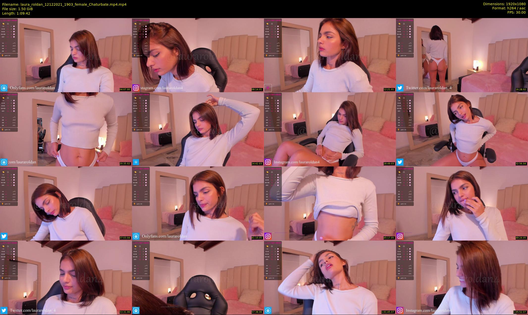 laura_roldan — 70 minute Chaturbate female cam show recording, 1080p, Dec 12, 2021