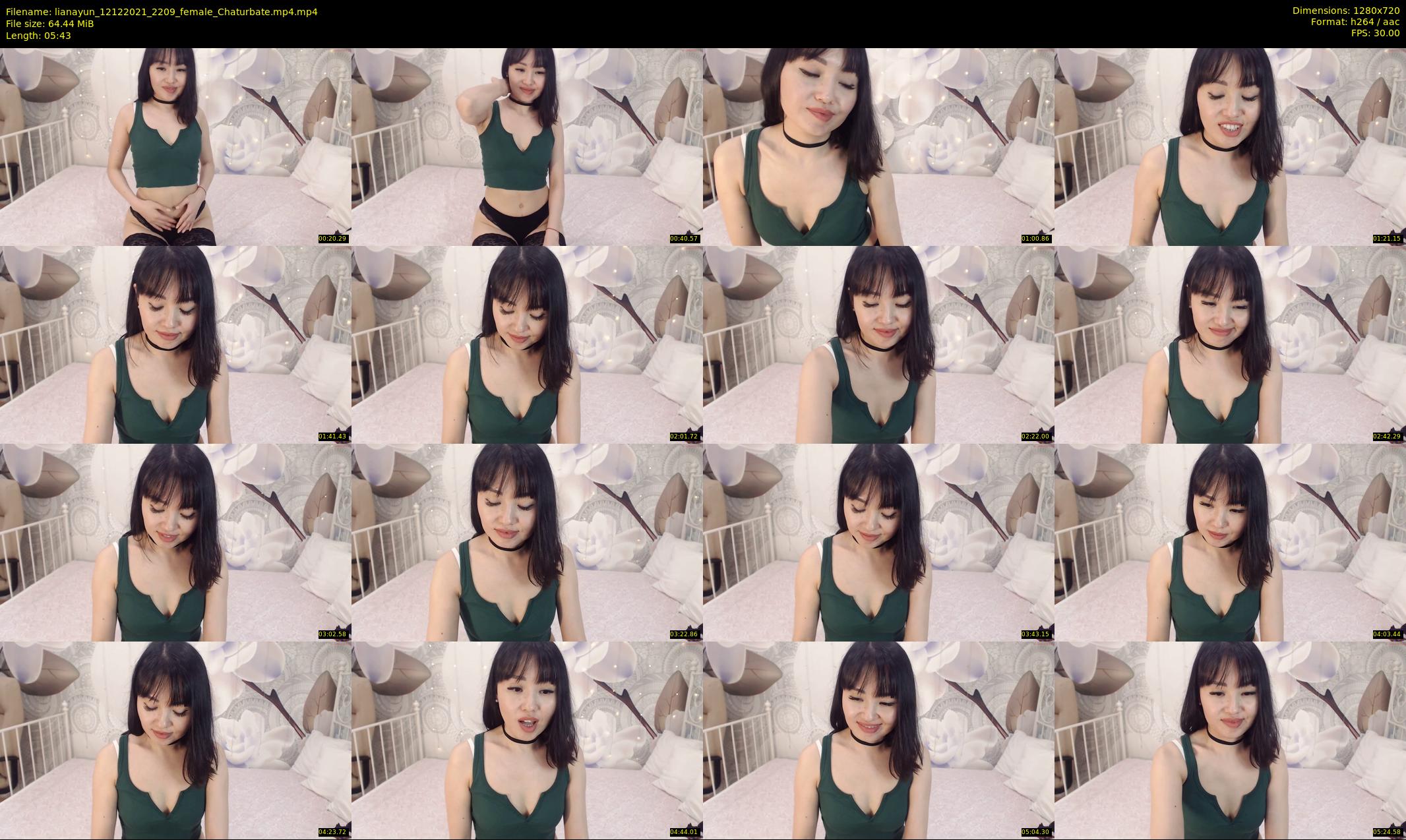 lianayun — 6 minute Chaturbate female cam show recording, 720p, Dec 12, 2021
