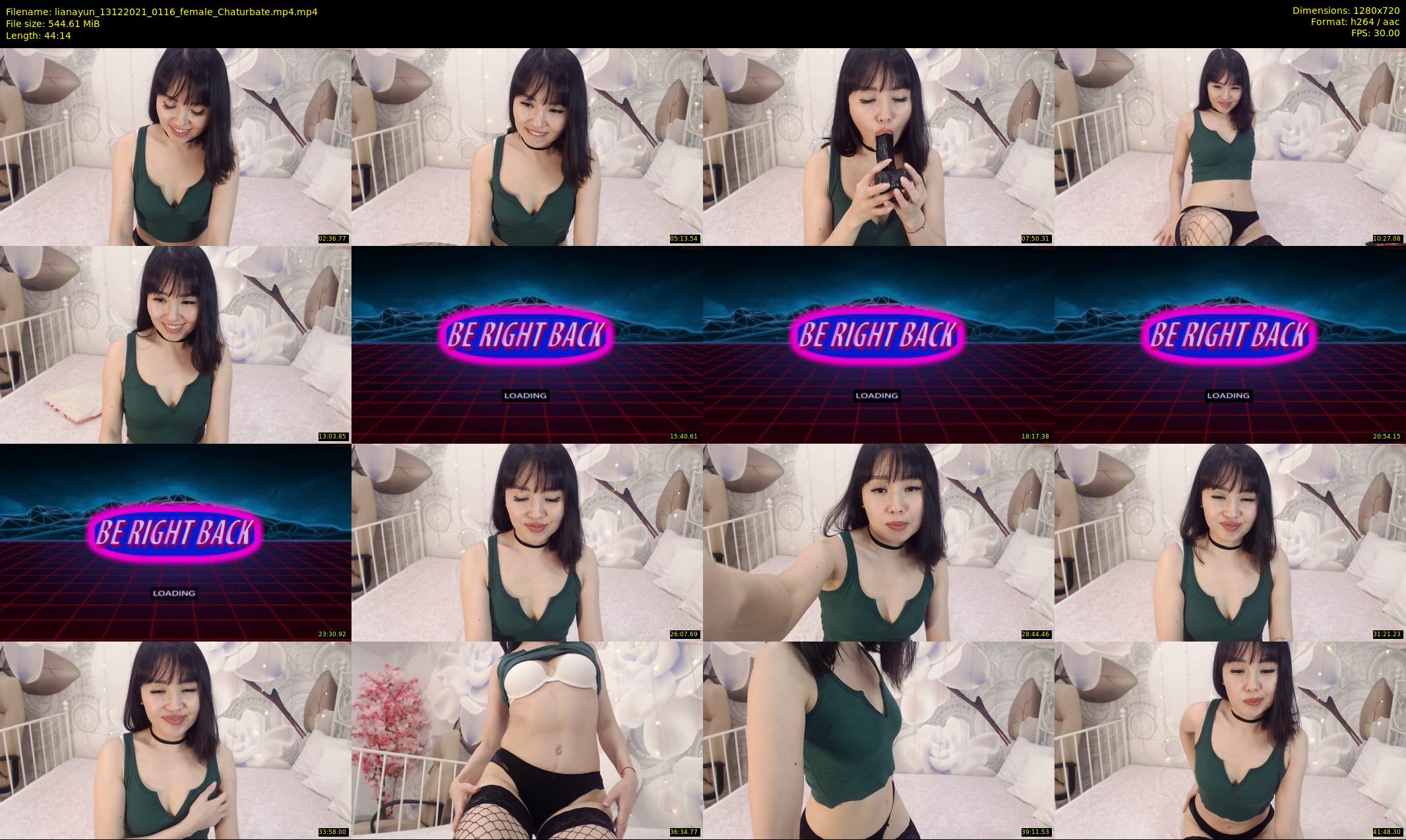 lianayun — 45 minute Chaturbate female cam show recording, 720p, Dec 13, 2021