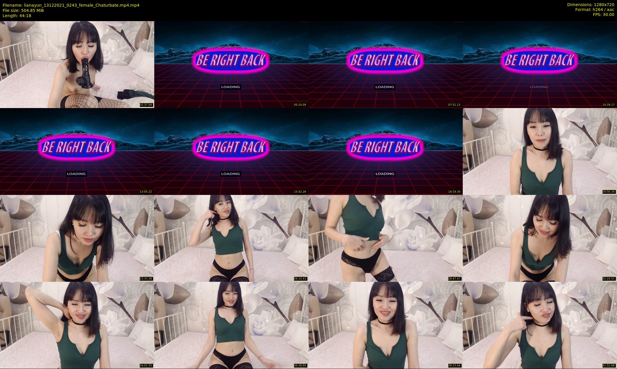 lianayun — 45 minute Chaturbate female cam show recording, 720p, Dec 13, 2021