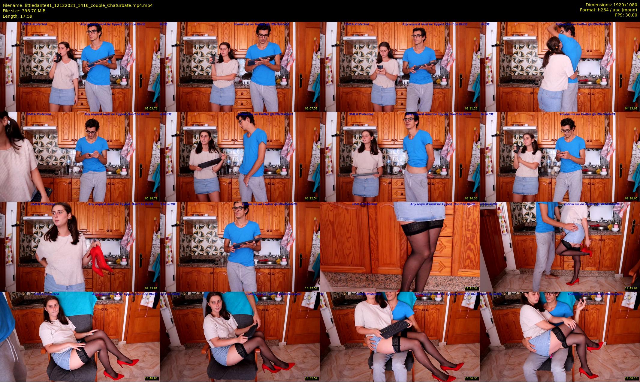 littledante91 — 18 minute Chaturbate couple cam show recording, 1080p, Dec 12, 2021