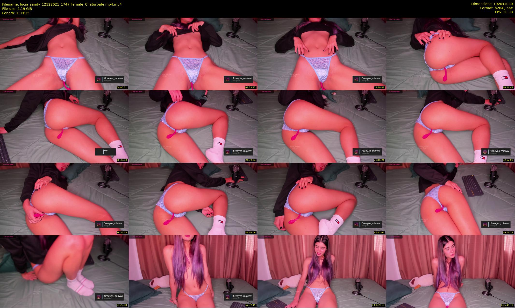 lucia_sandy — 70 minute Chaturbate female cam show recording, 1080p, Dec 12, 2021