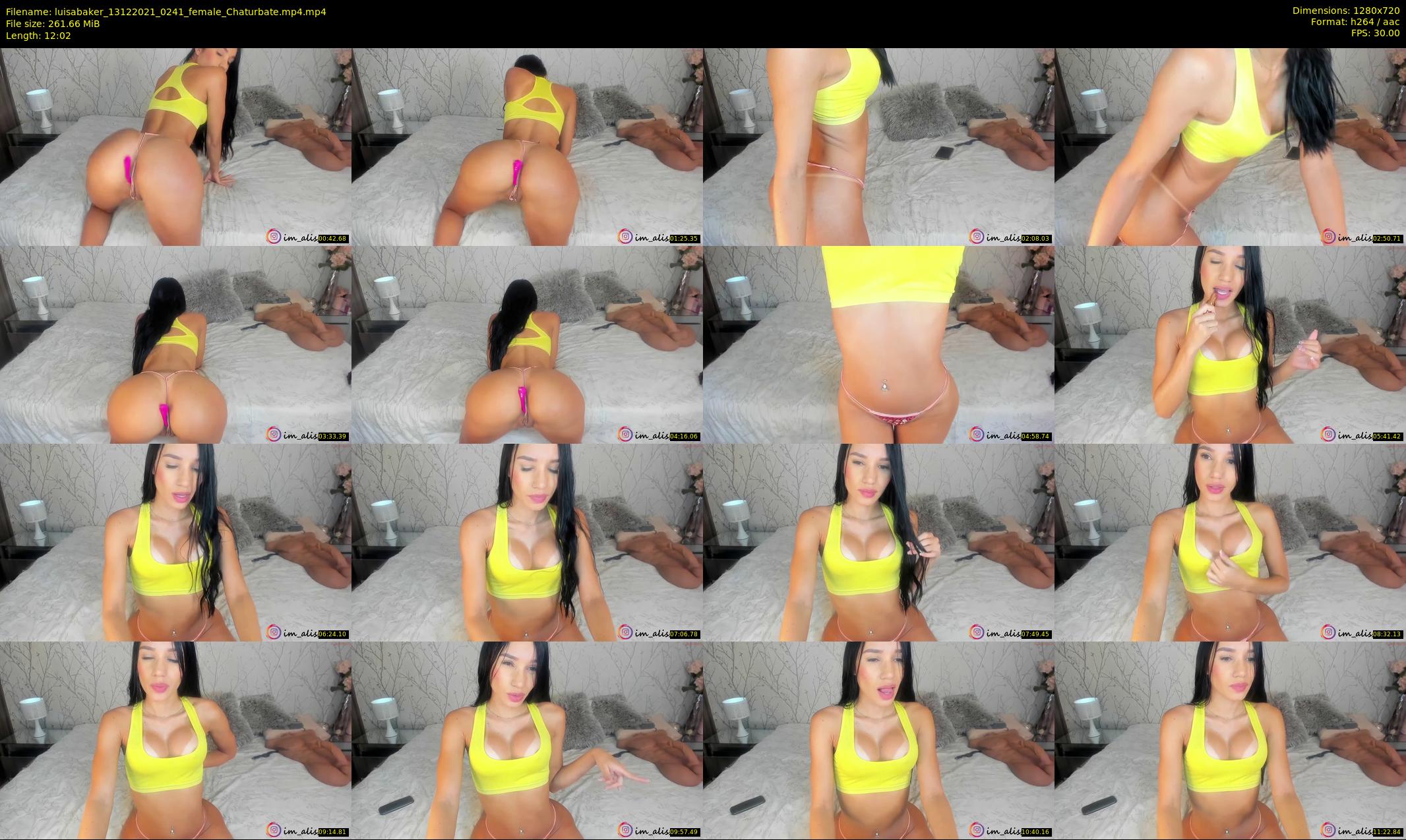 luisabaker — 13 minute Chaturbate female cam show recording, 720p, Dec 13, 2021