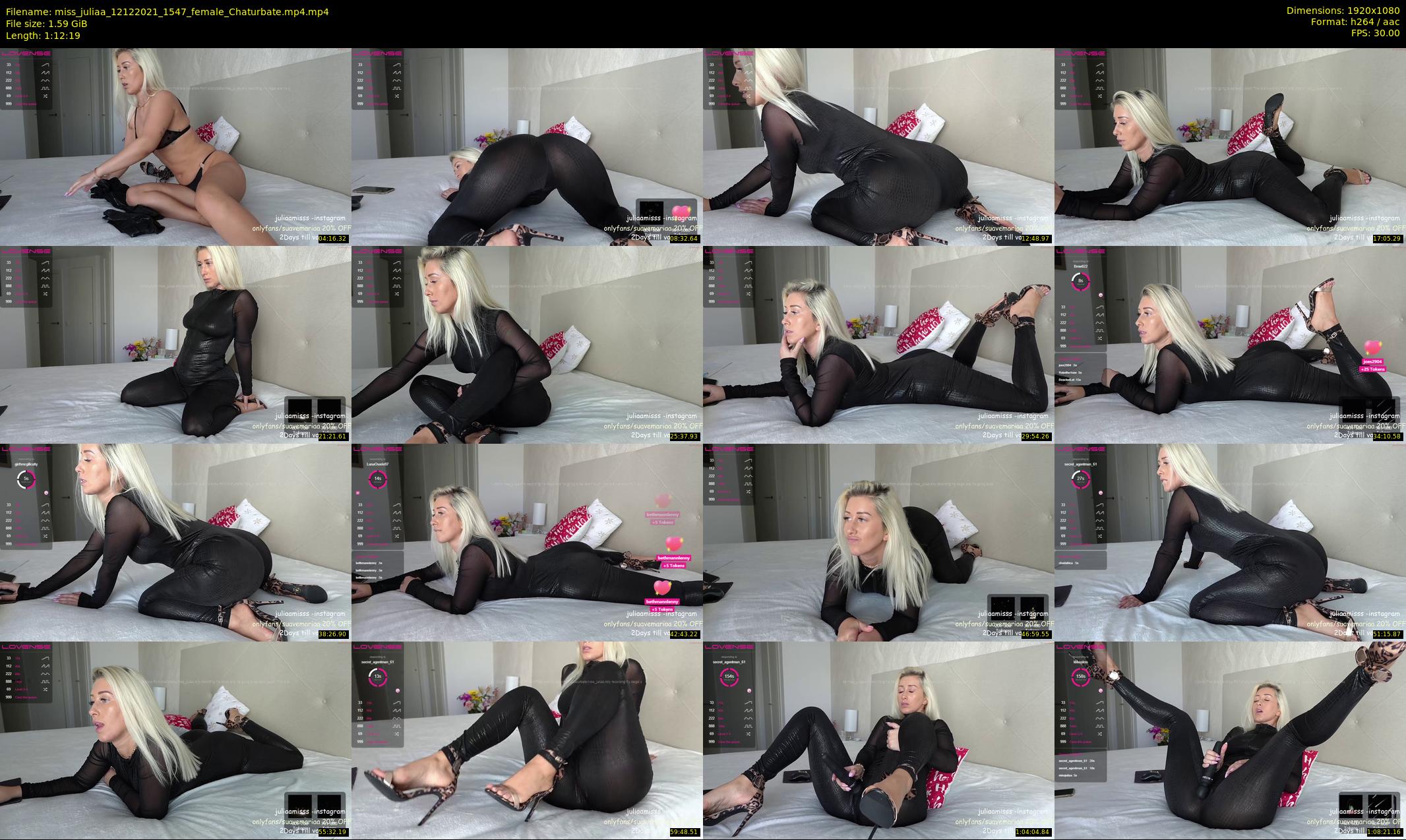 miss_juliaa — 73 minute Chaturbate female cam show recording, 1080p, Dec 12, 2021