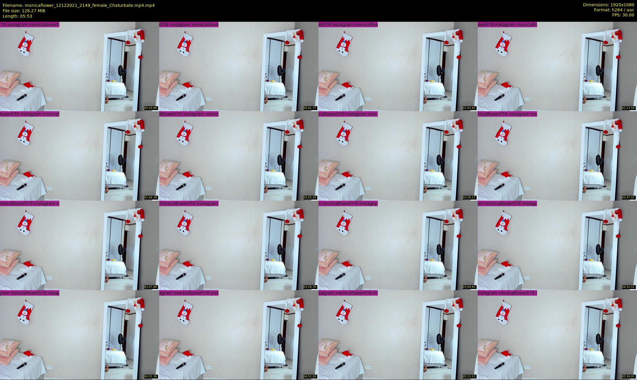 monicaflower — 6 minute Chaturbate female cam show recording, 1080p, Dec 12, 2021