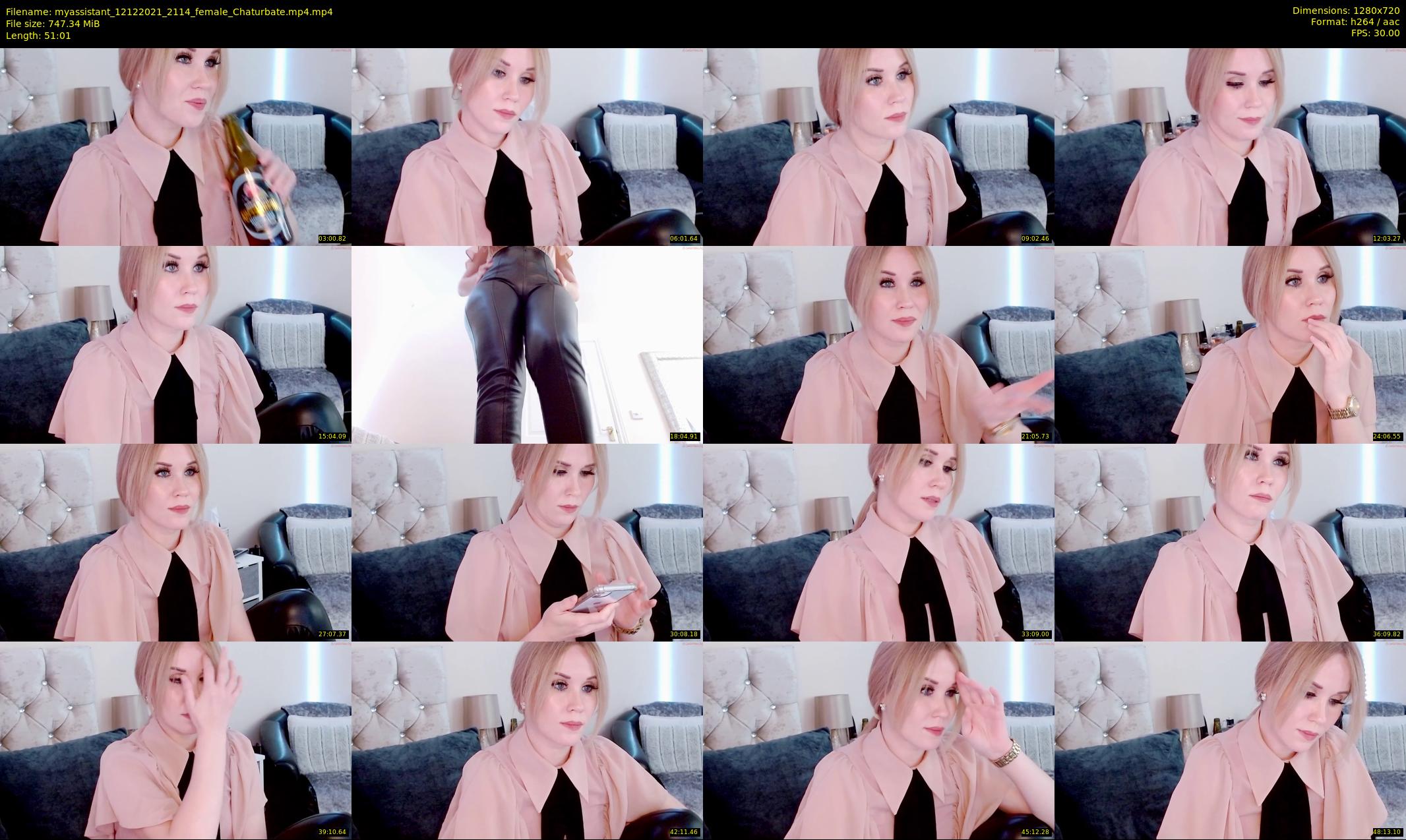 myassistant — 52 minute Chaturbate female cam show recording, 720p, Dec 12, 2021