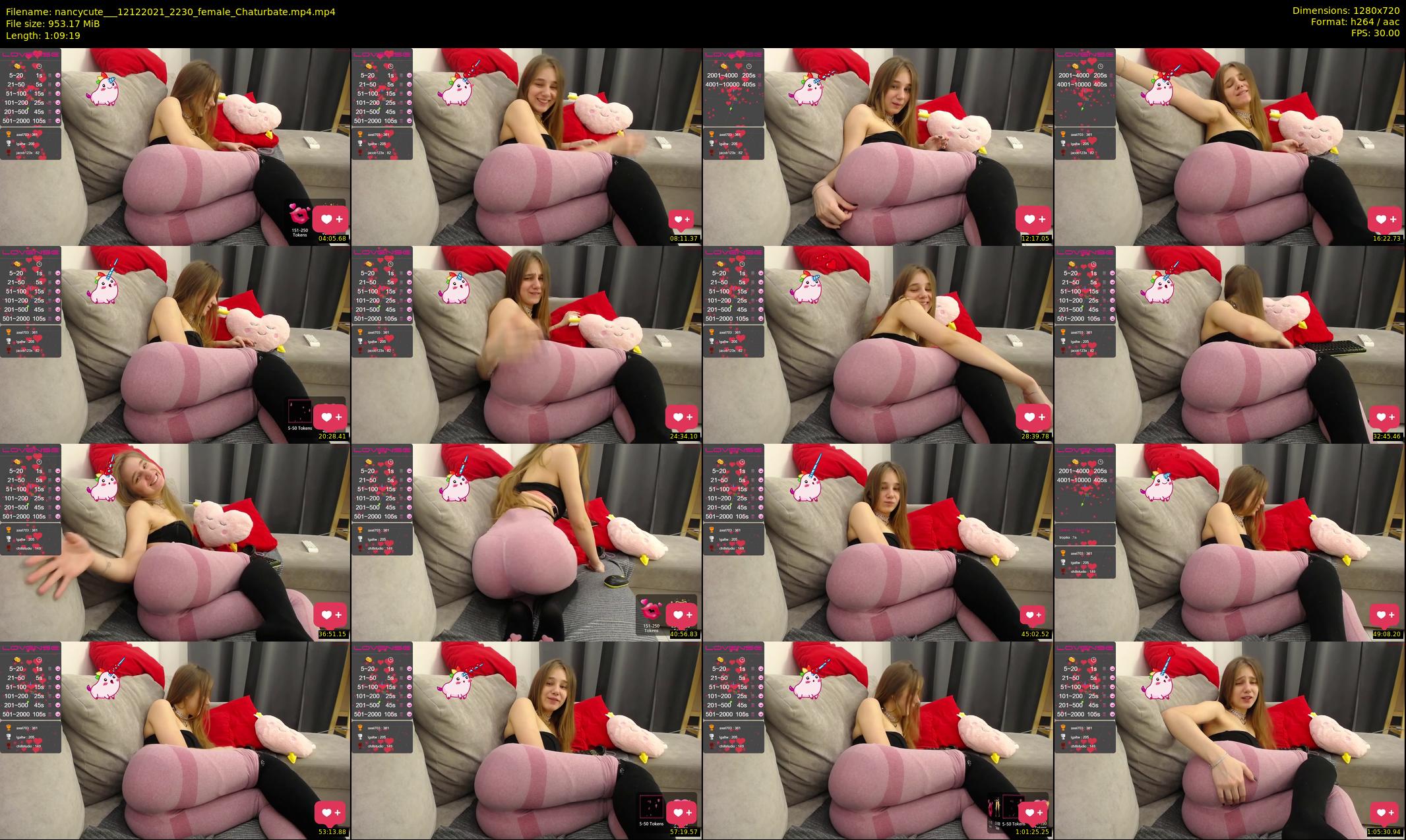 nancycute__ — 70 minute Chaturbate female cam show recording, 720p, Dec 12, 2021