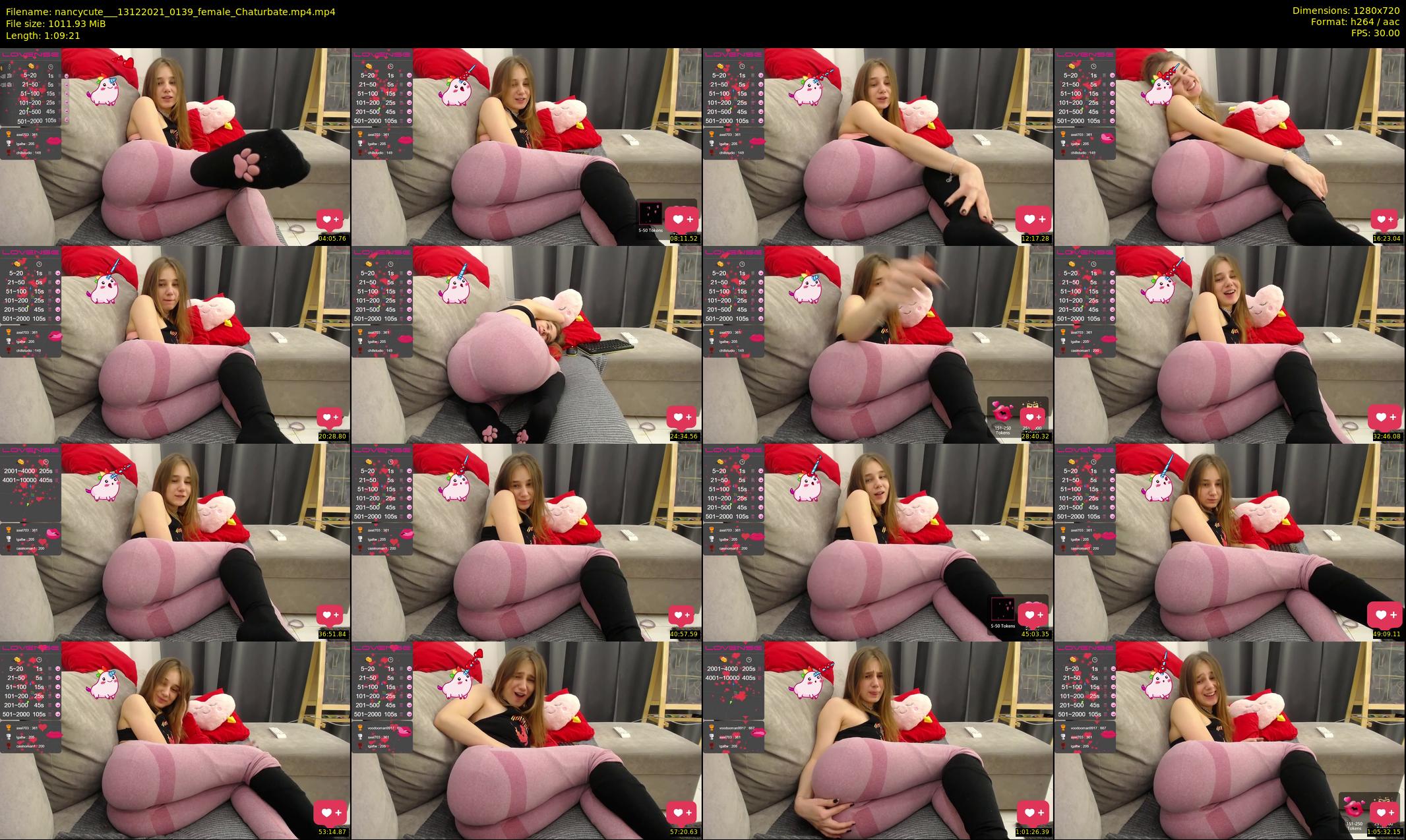 nancycute__ — 70 minute Chaturbate female cam show recording, 720p, Dec 13, 2021