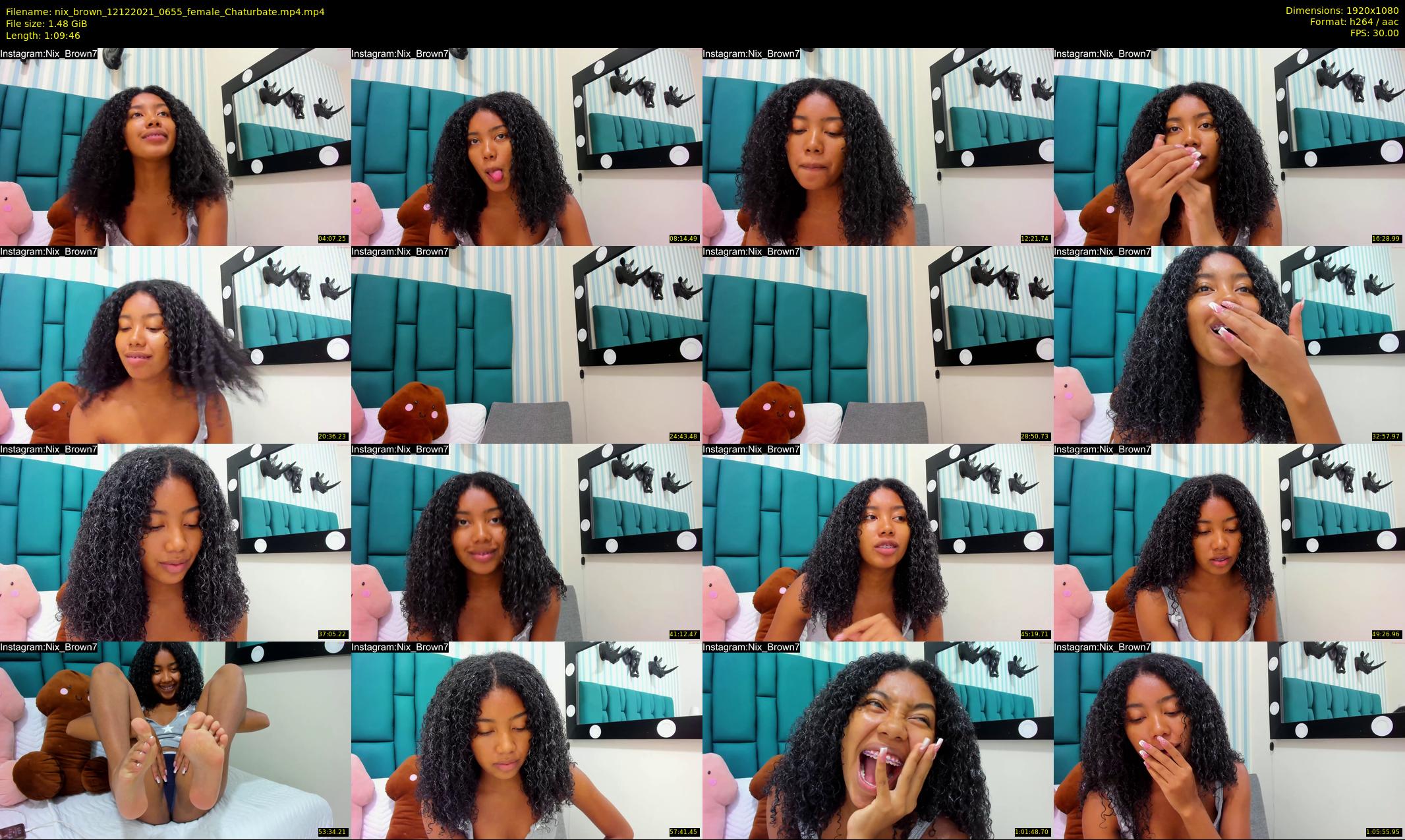 nix_brown — 70 minute Chaturbate female cam show recording, 1080p, Dec 12, 2021