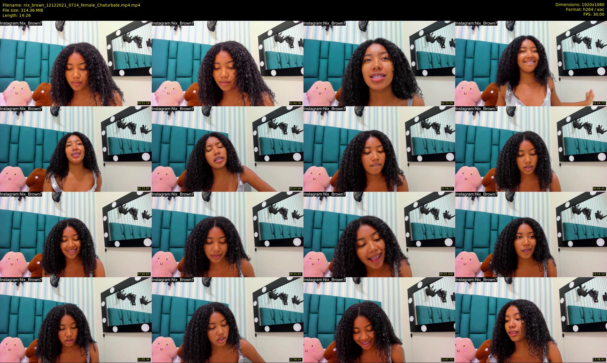 nix_brown — 15 minute Chaturbate female cam show recording, 1080p, Dec 12, 2021