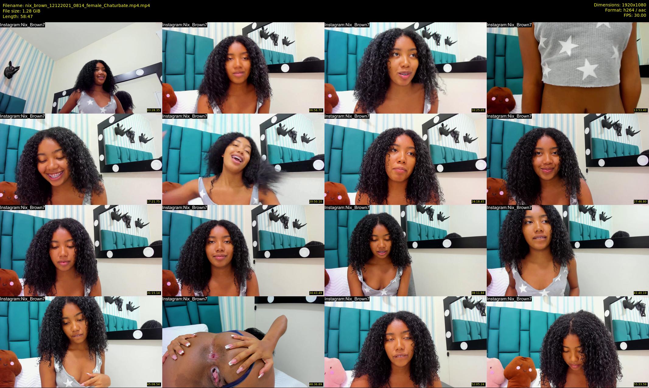 nix_brown — 59 minute Chaturbate female cam show recording, 1080p, Dec 12, 2021