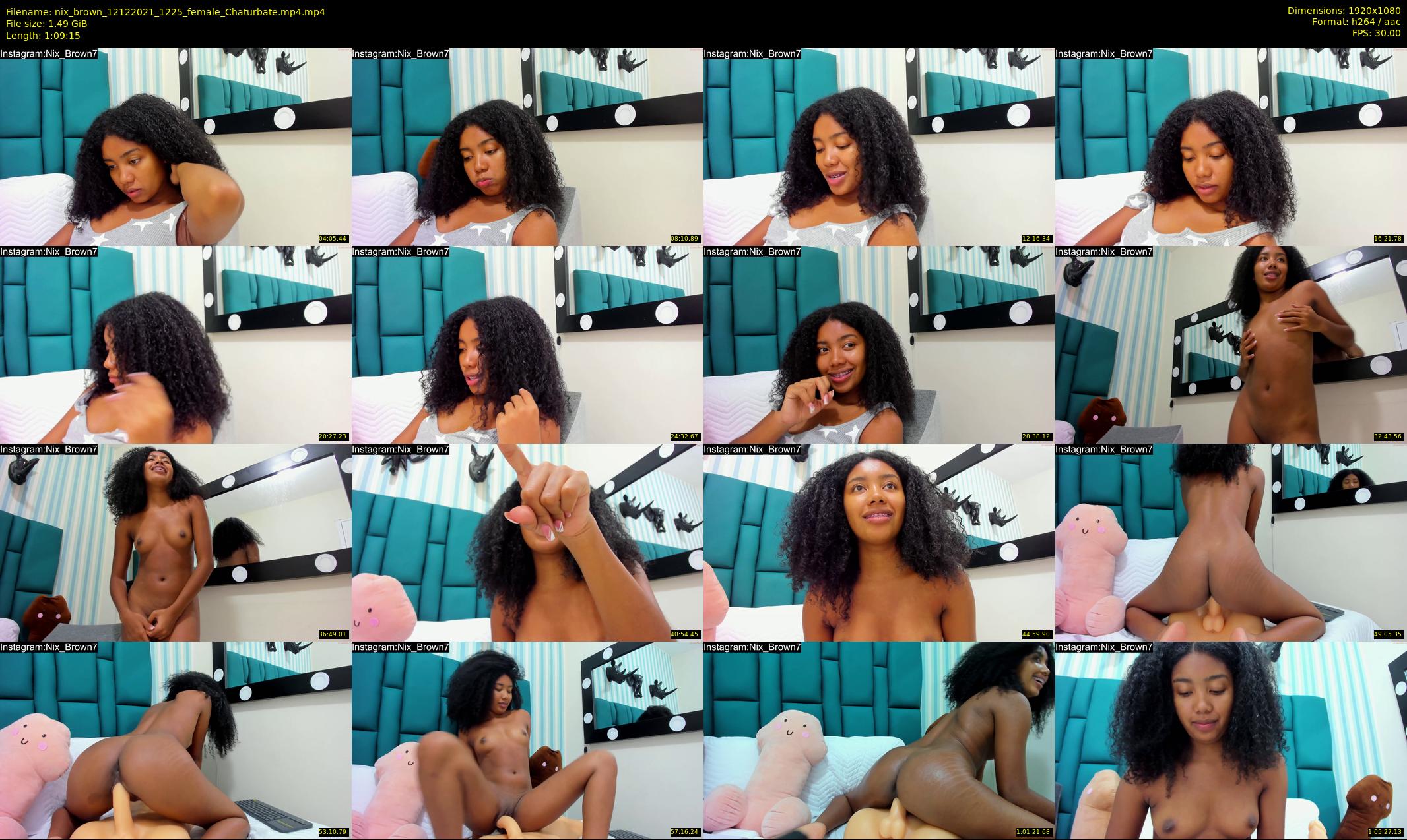 nix_brown — 70 minute Chaturbate female cam show recording, 1080p, Dec 12, 2021
