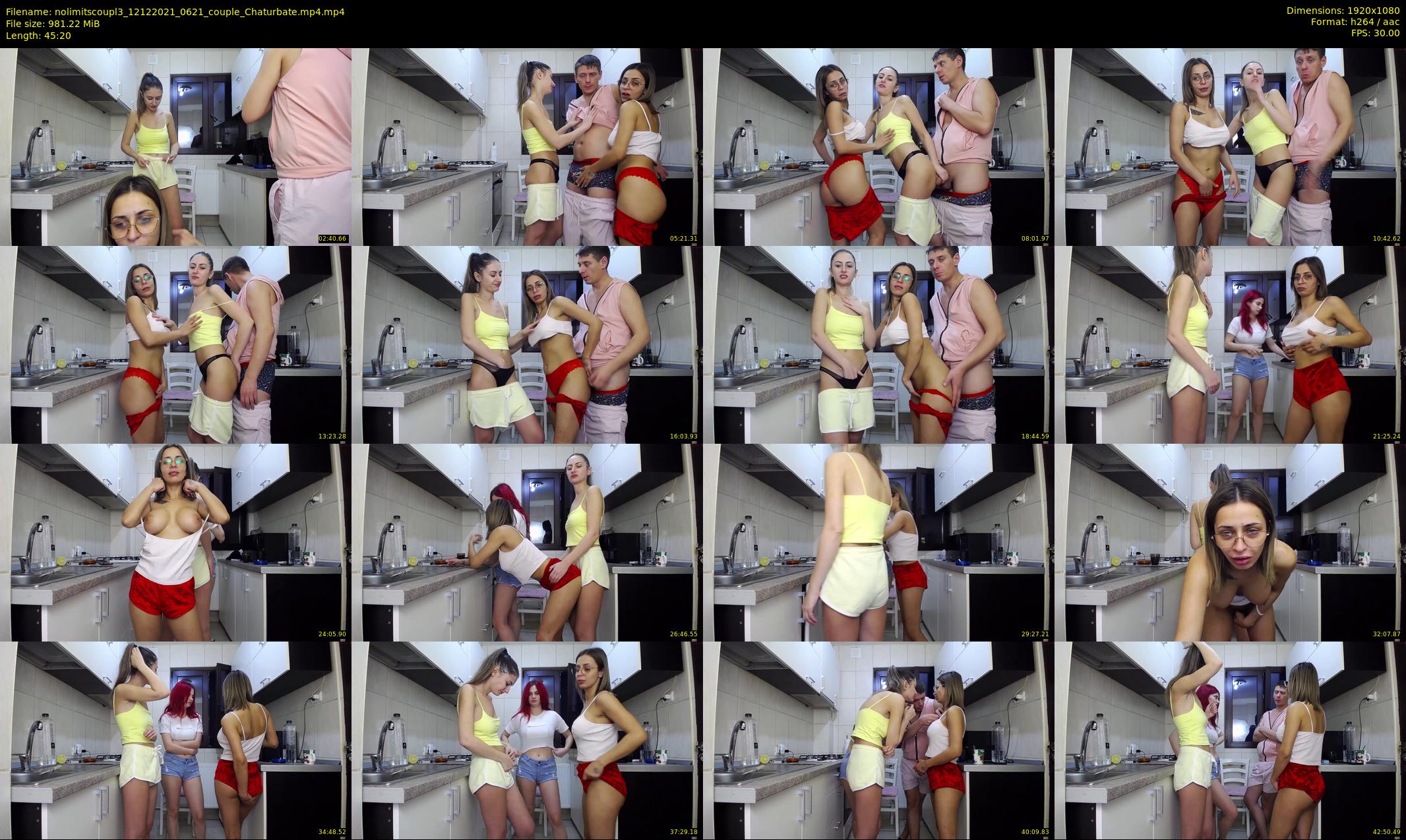 nolimitscoupl3 — 46 minute Chaturbate couple cam show recording, 1080p, Dec 12, 2021