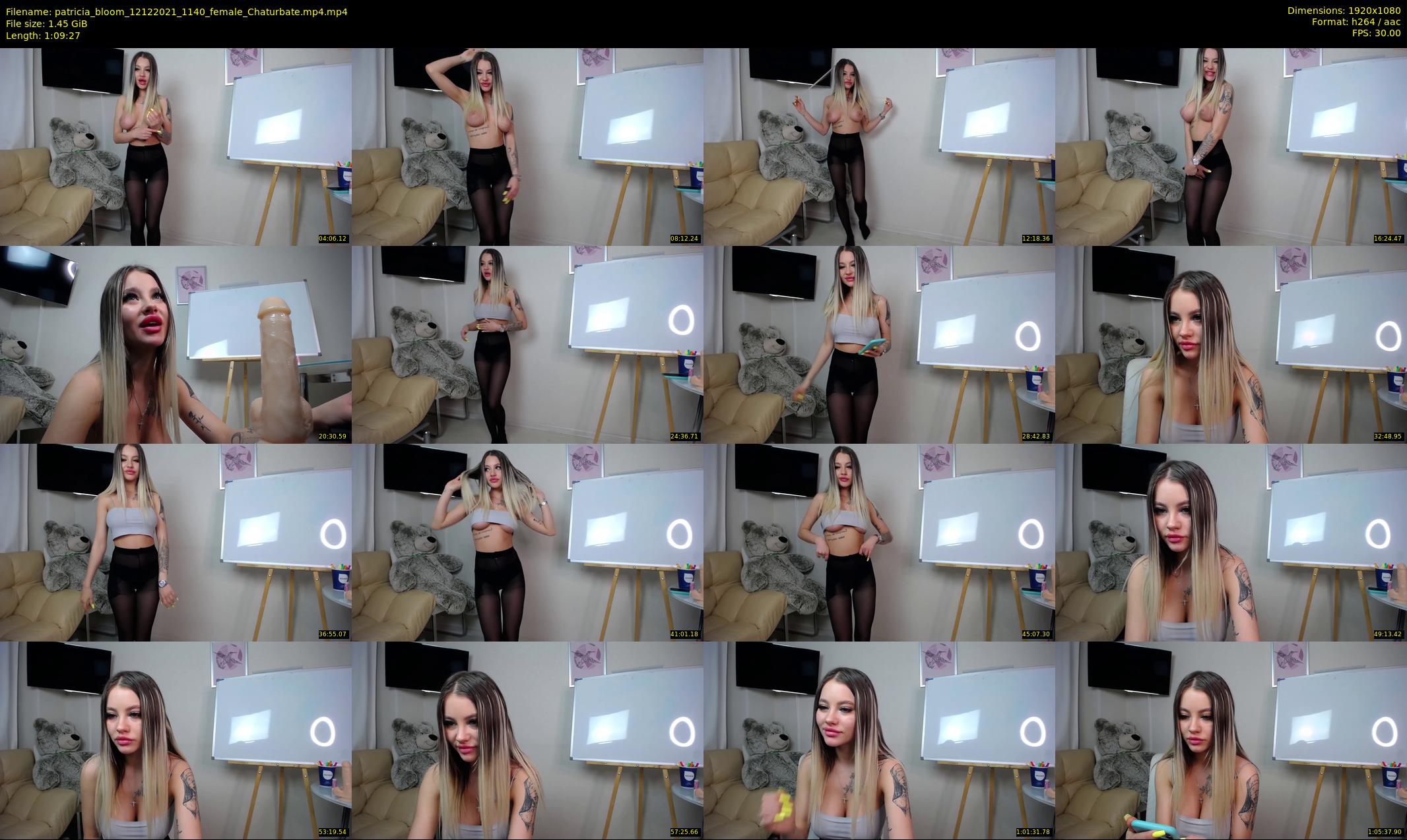patricia_bloom — 70 minute Chaturbate female cam show recording, 1080p, Dec 12, 2021