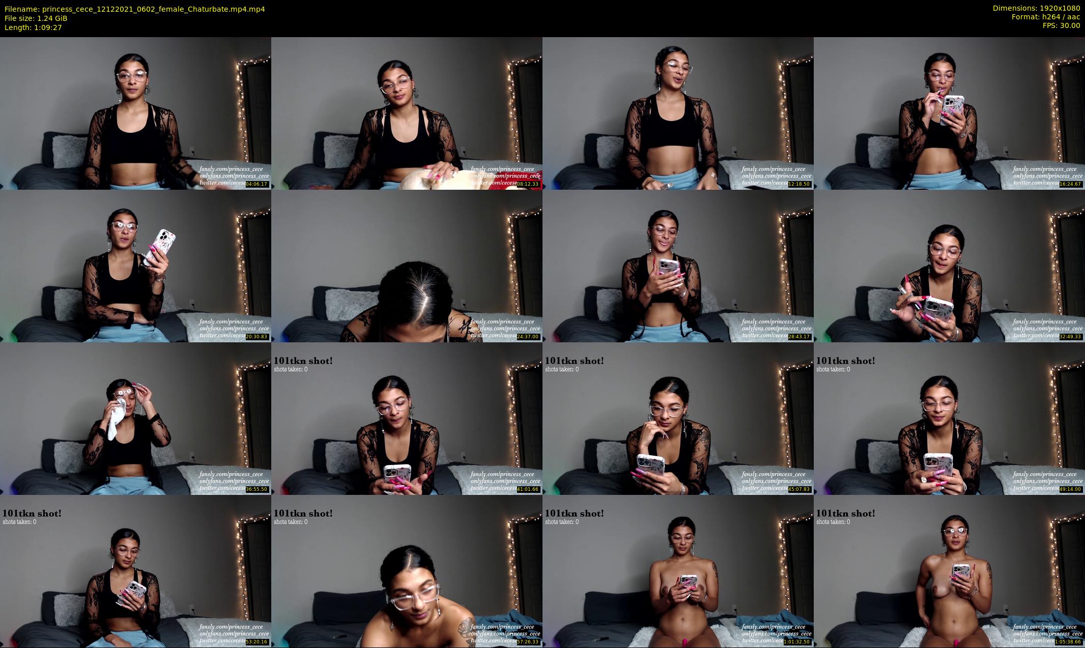 princess_cece — 70 minute Chaturbate female cam show recording, 1080p, Dec 12, 2021