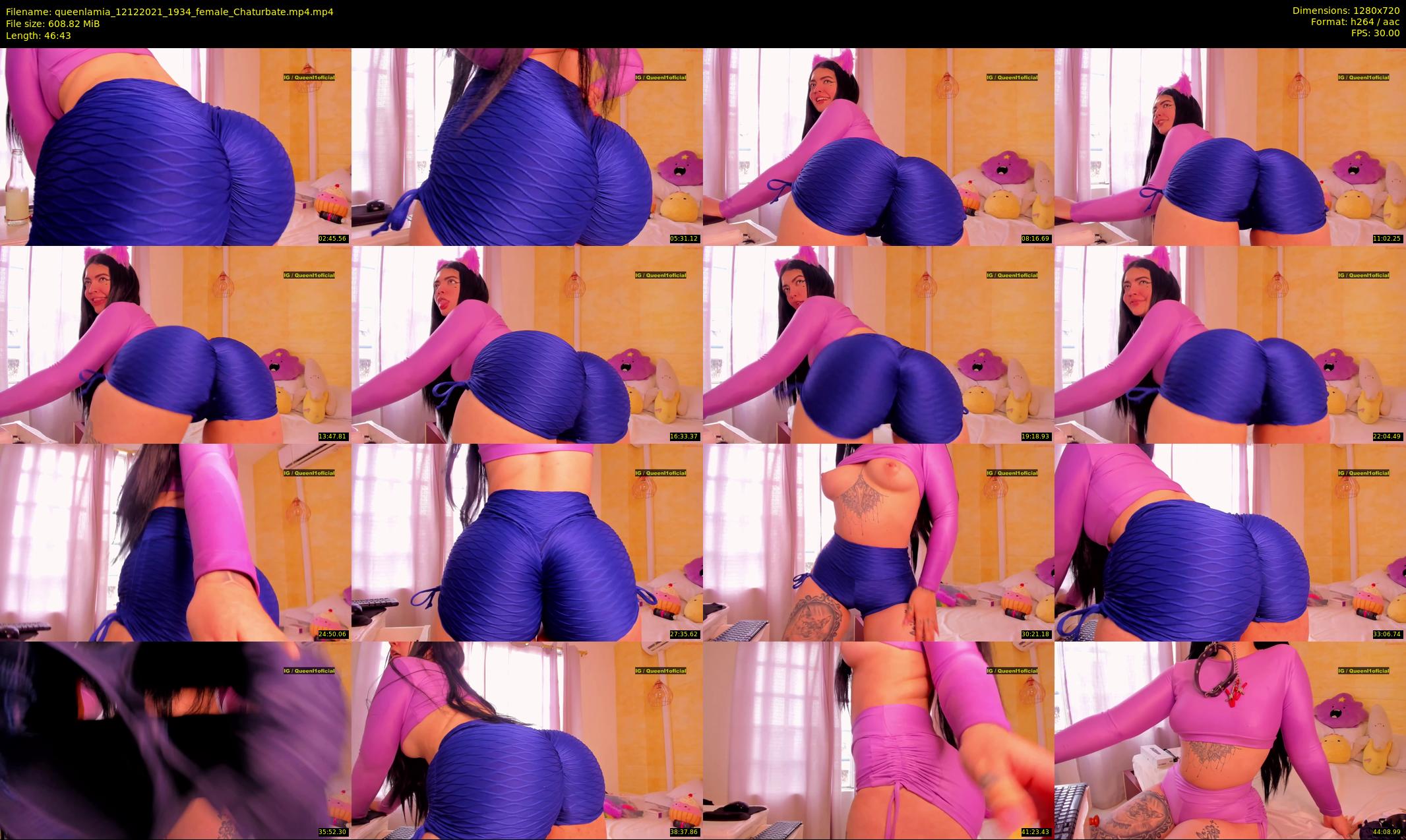 queenlamia — 47 minute Chaturbate female cam show recording, 720p, Dec 12, 2021