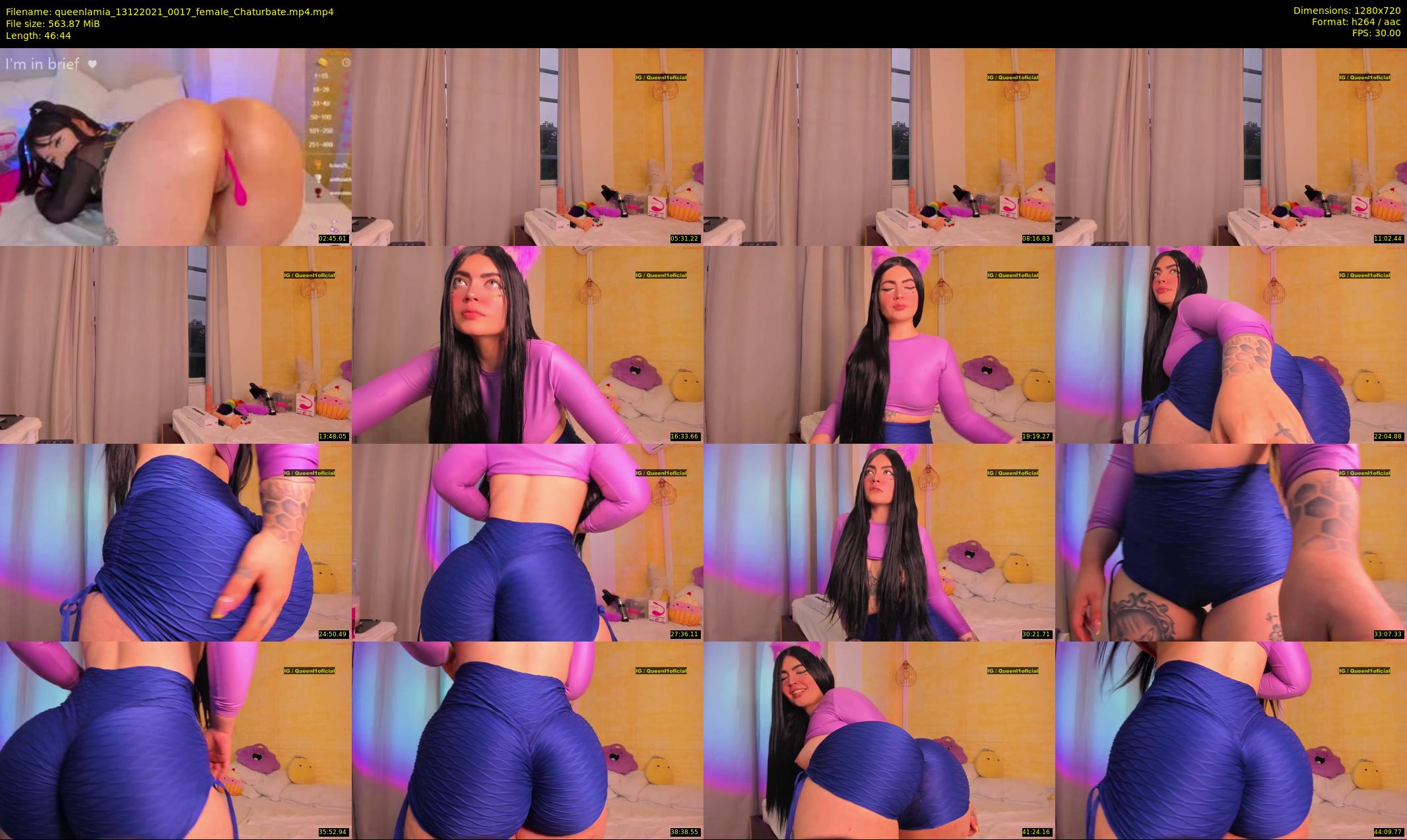 queenlamia — 47 minute Chaturbate female cam show recording, 720p, Dec 13, 2021