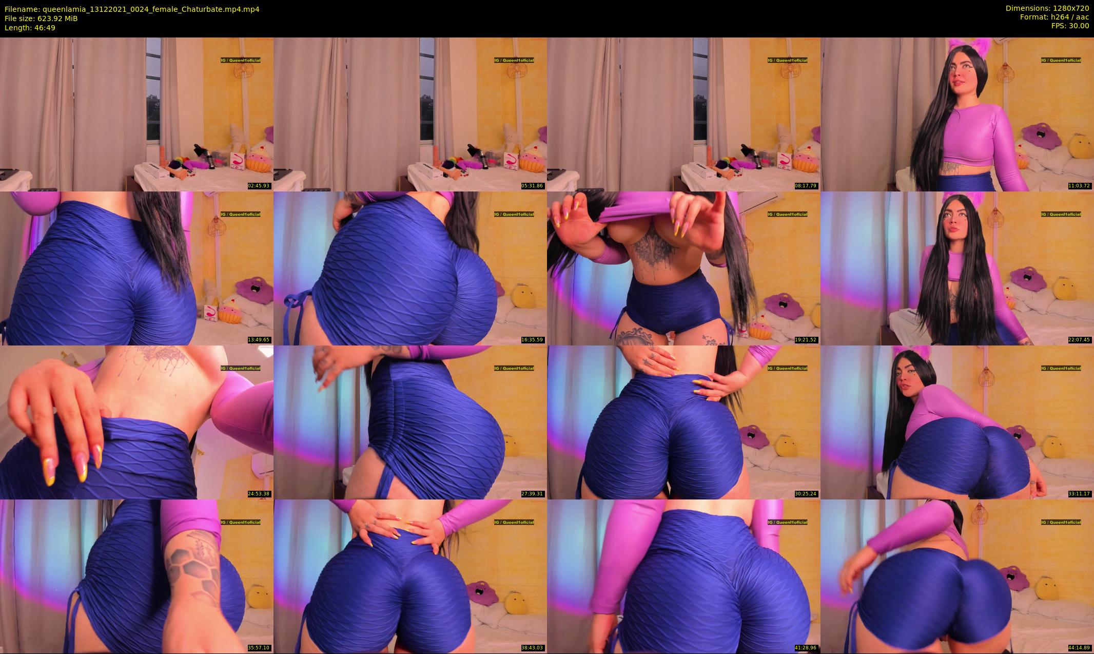 queenlamia — 47 minute Chaturbate female cam show recording, 720p, Dec 13, 2021