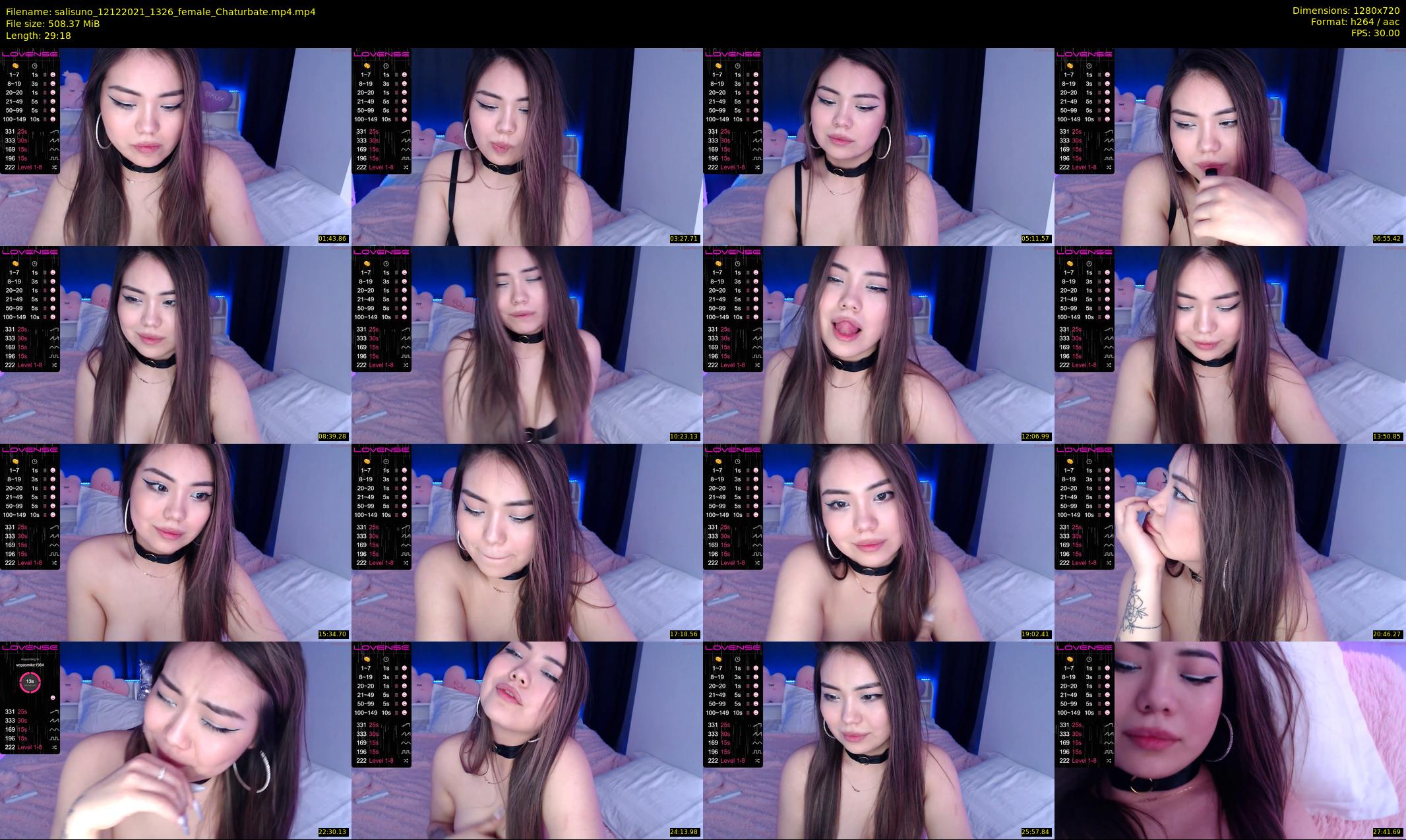 salisuno — 30 minute Chaturbate female cam show recording, 720p, Dec 12, 2021