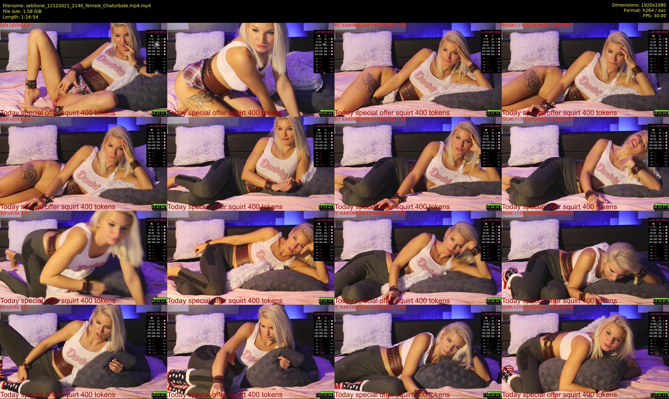 sebilone — 77 minute Chaturbate couple cam show recording, 1080p, Dec 12, 2021