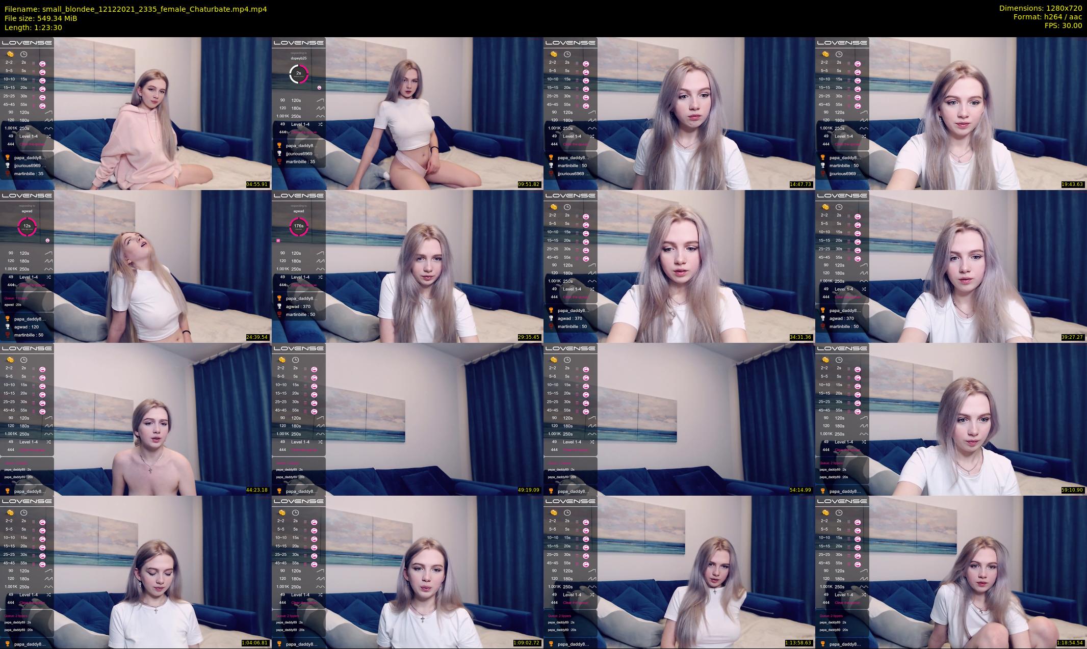 small_blondee — 84 minute Chaturbate female cam show recording, 720p, Dec 12, 2021