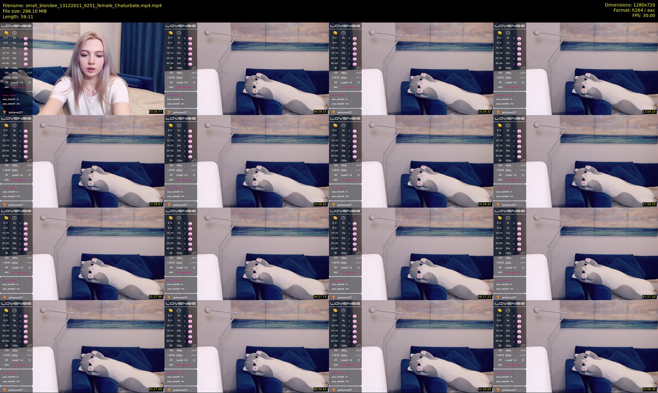 small_blondee — 60 minute Chaturbate female cam show recording, 720p, Dec 13, 2021
