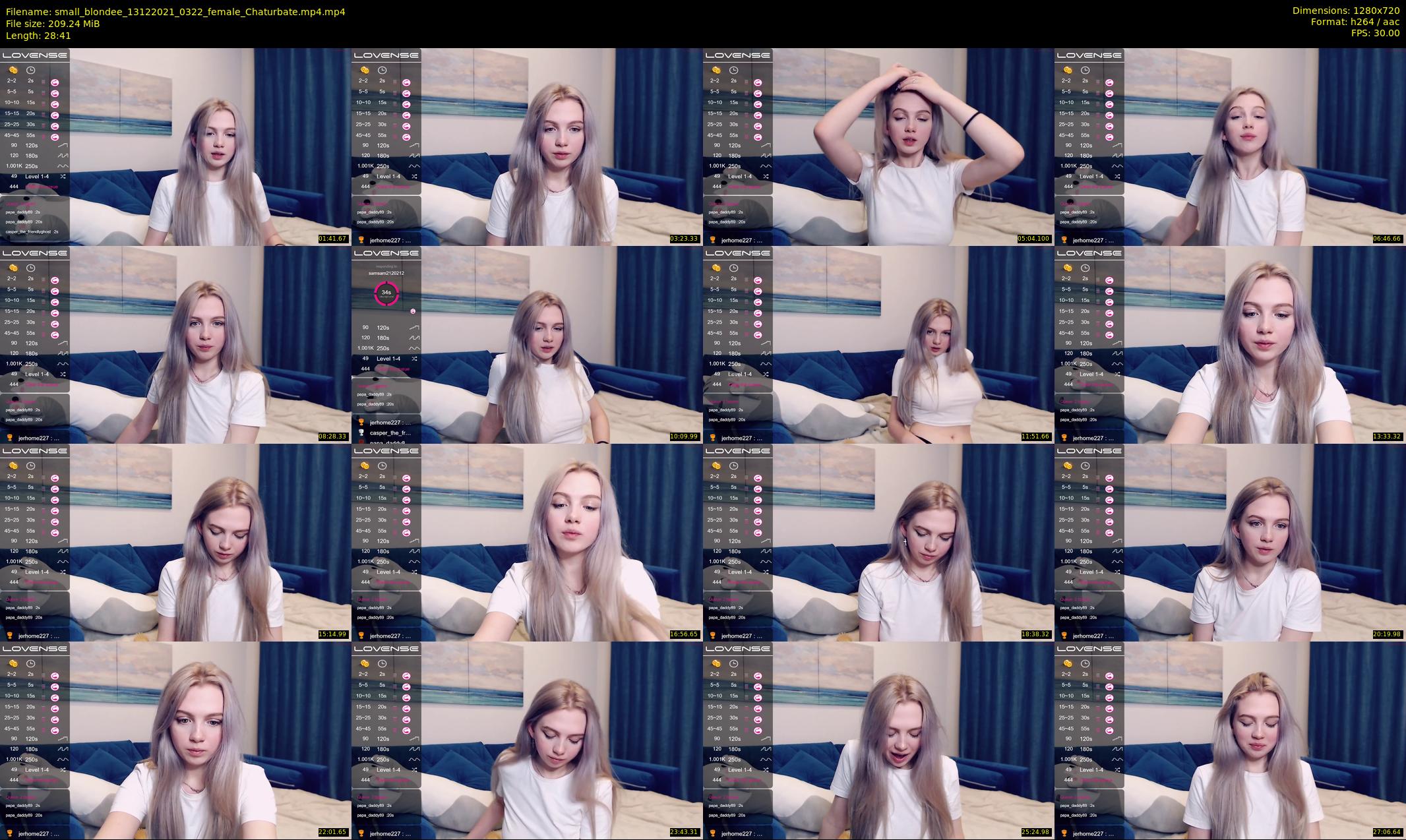 small_blondee — 29 minute Chaturbate female cam show recording, 720p, Dec 13, 2021
