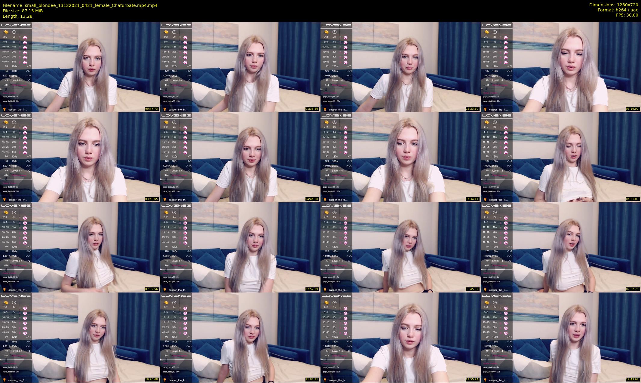 small_blondee — 14 minute Chaturbate female cam show recording, 720p, Dec 13, 2021
