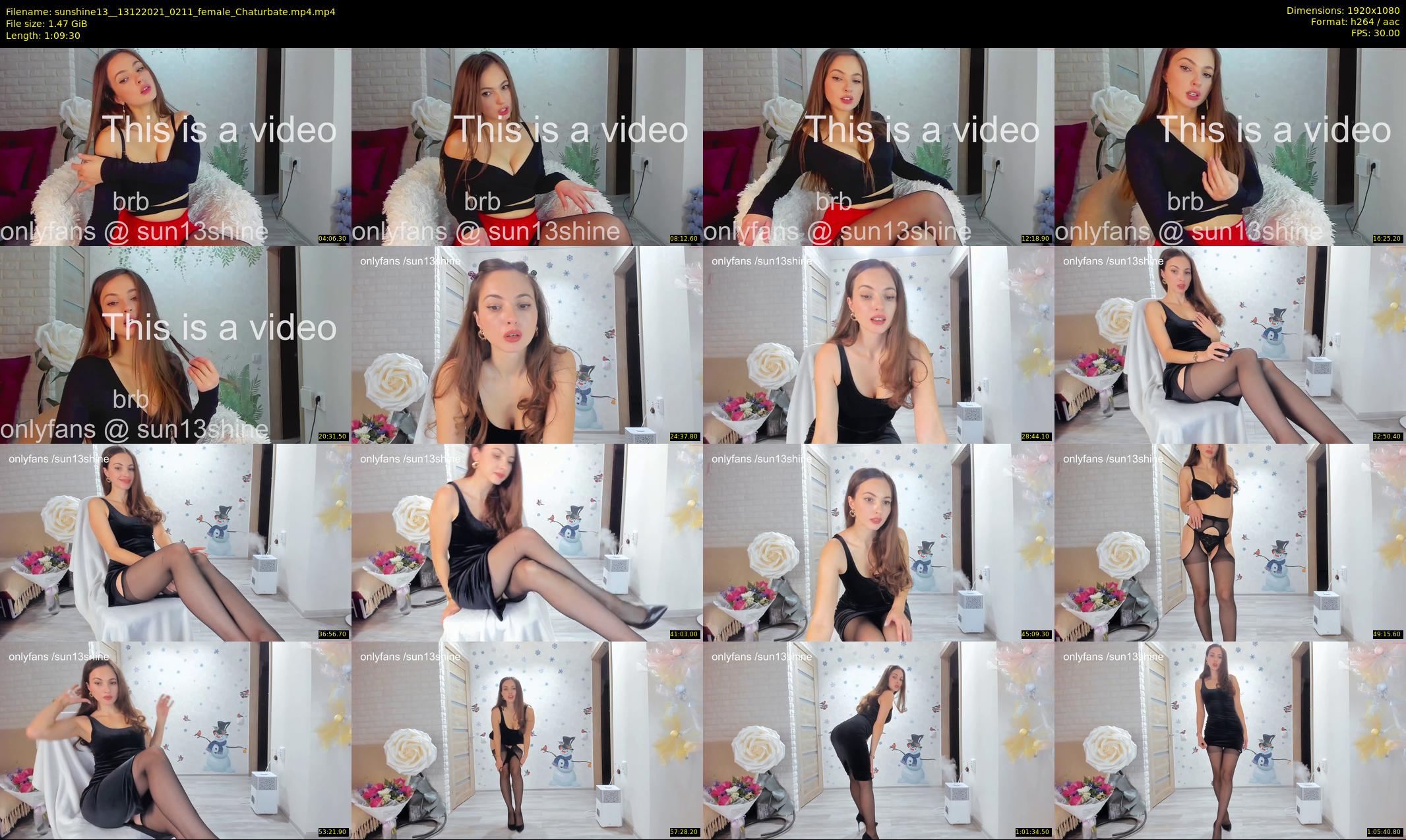 sunshine13_ — 70 minute Chaturbate female cam show recording, 1080p, Dec 13, 2021