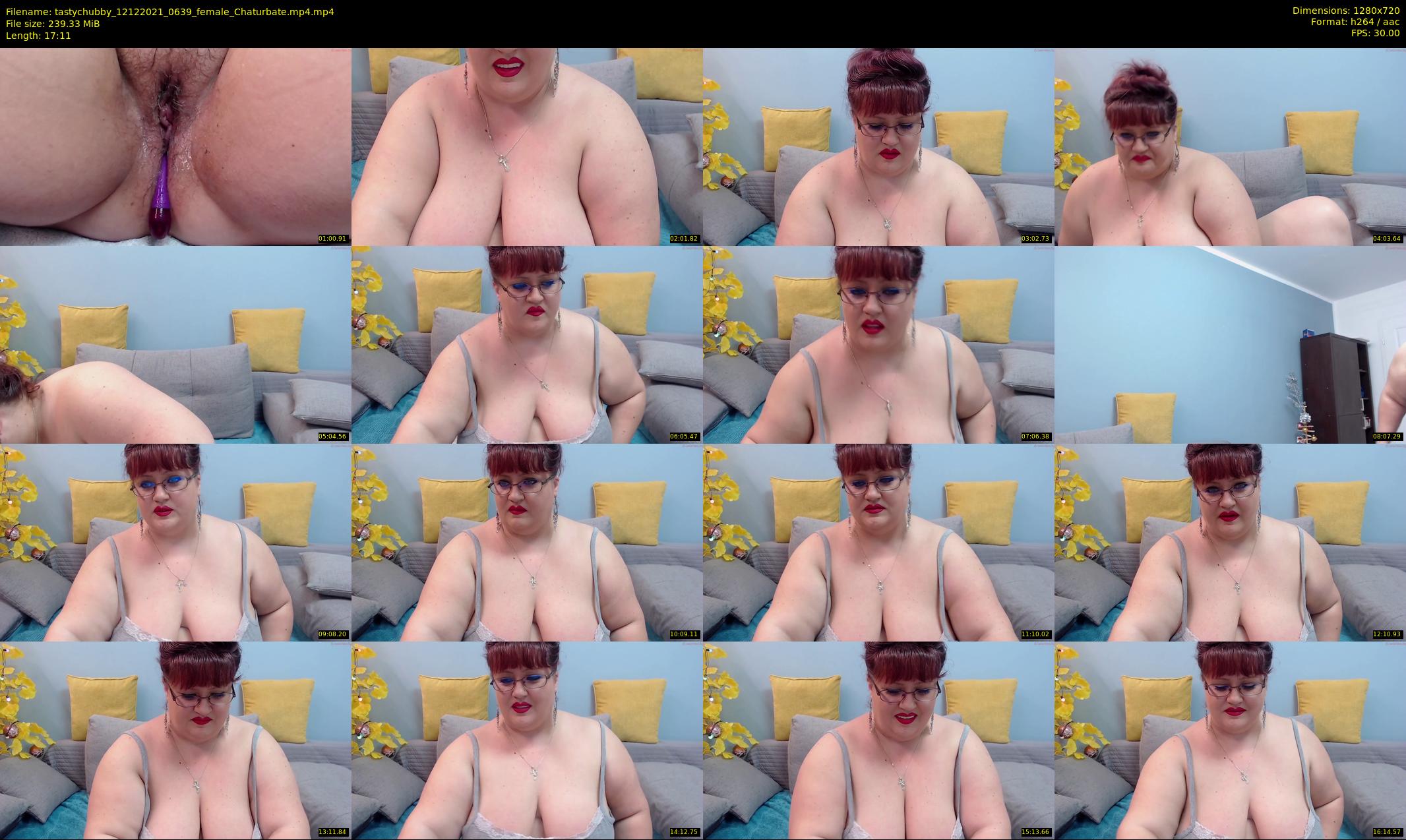 tastychubby — 18 minute Chaturbate female cam show recording, 720p, Dec 12, 2021