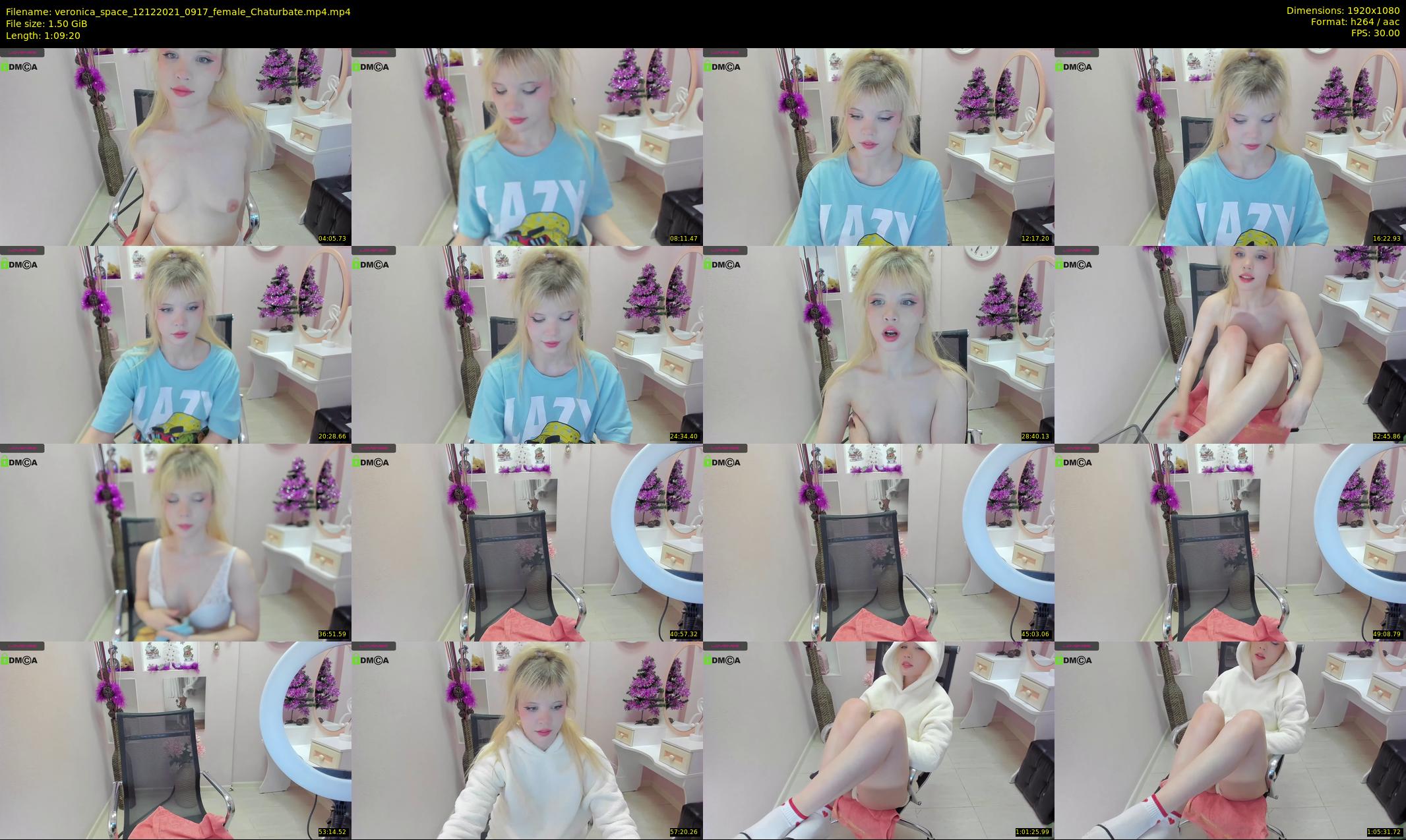 veronica_space — 70 minute Chaturbate female cam show recording, 1080p, Dec 12, 2021