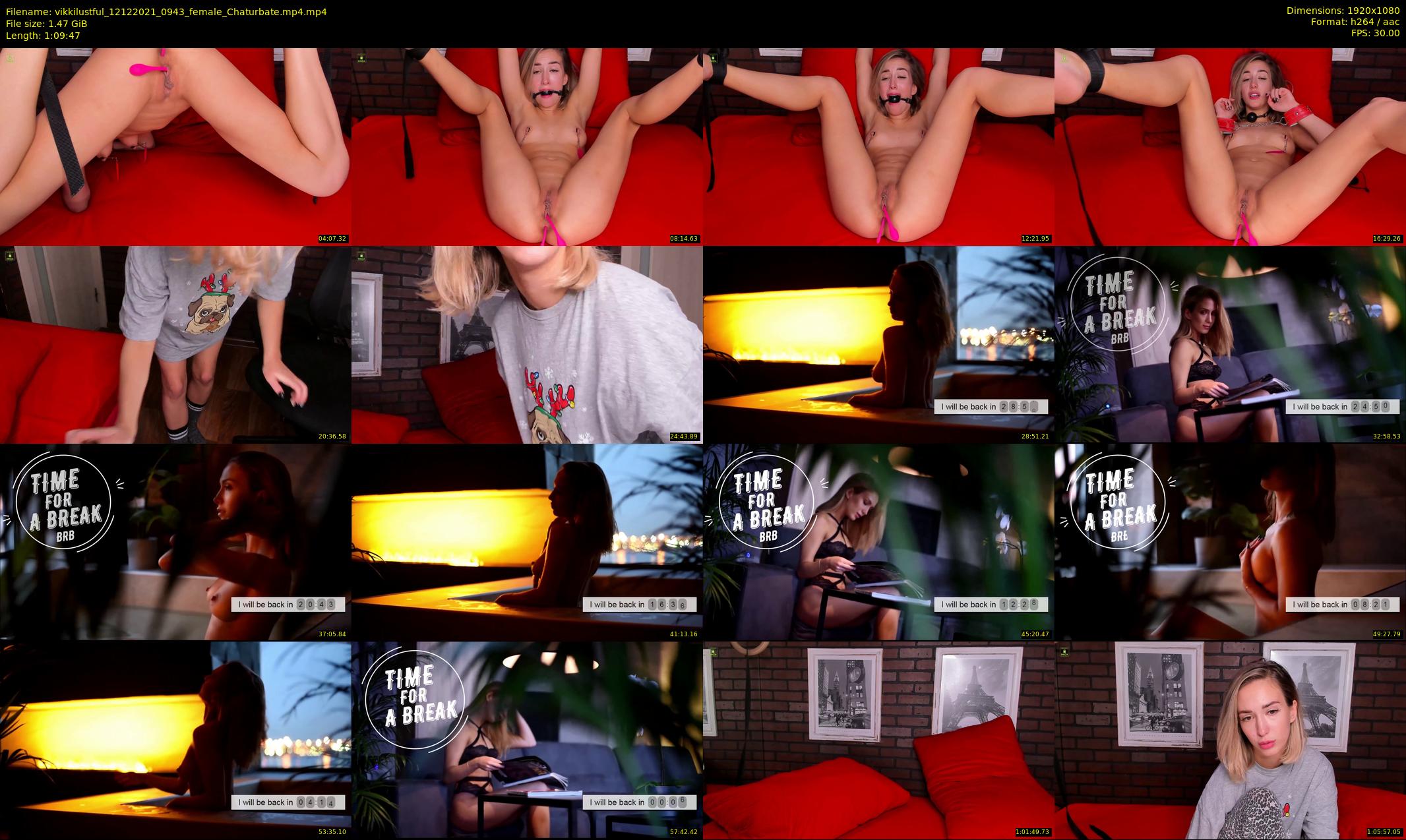 vikkilustful — 70 minute Chaturbate female cam show recording, 1080p, Dec 12, 2021