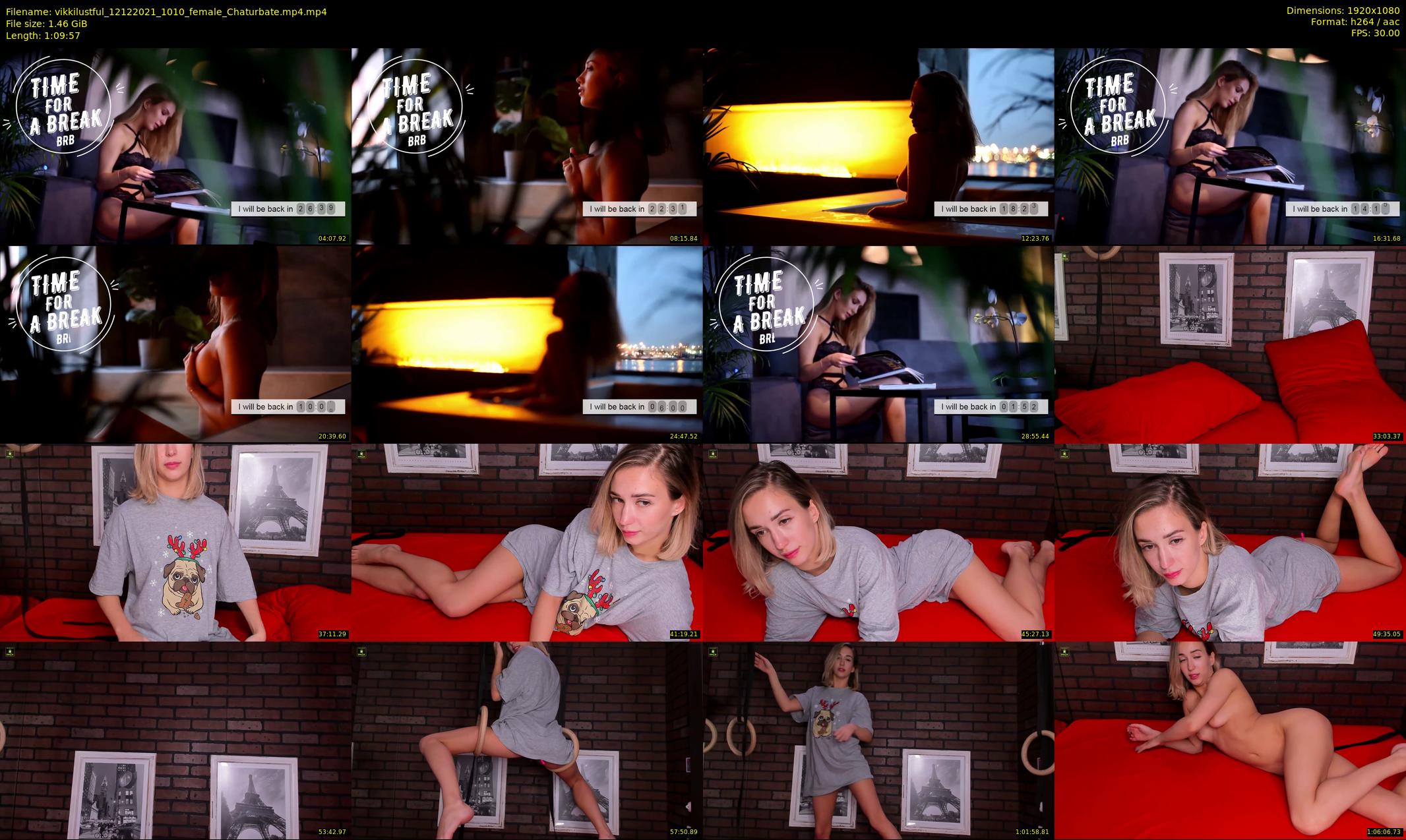 vikkilustful — 70 minute Chaturbate female cam show recording, 1080p, Dec 12, 2021