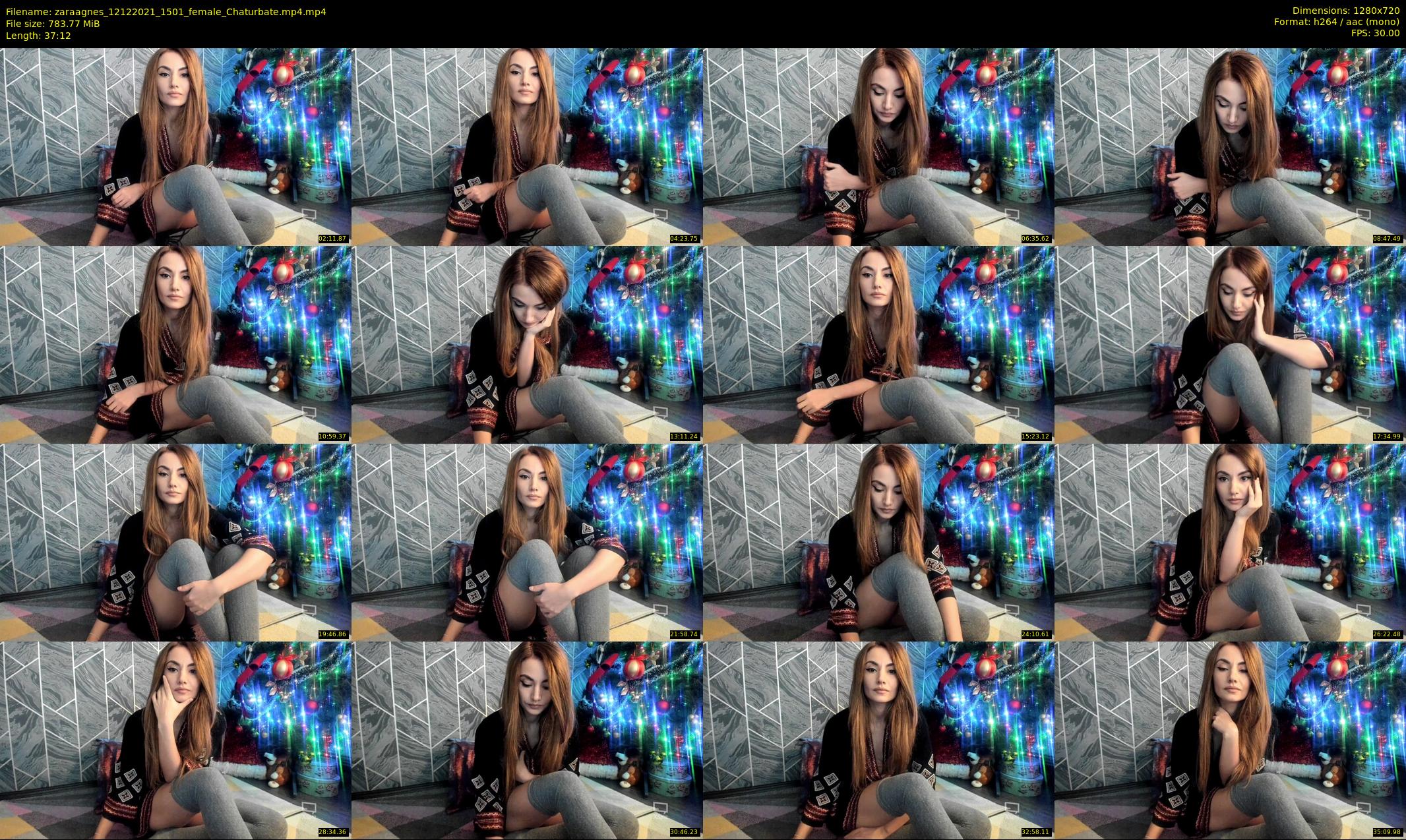 zaraagnes — 38 minute Chaturbate female cam show recording, 720p, Dec 12, 2021