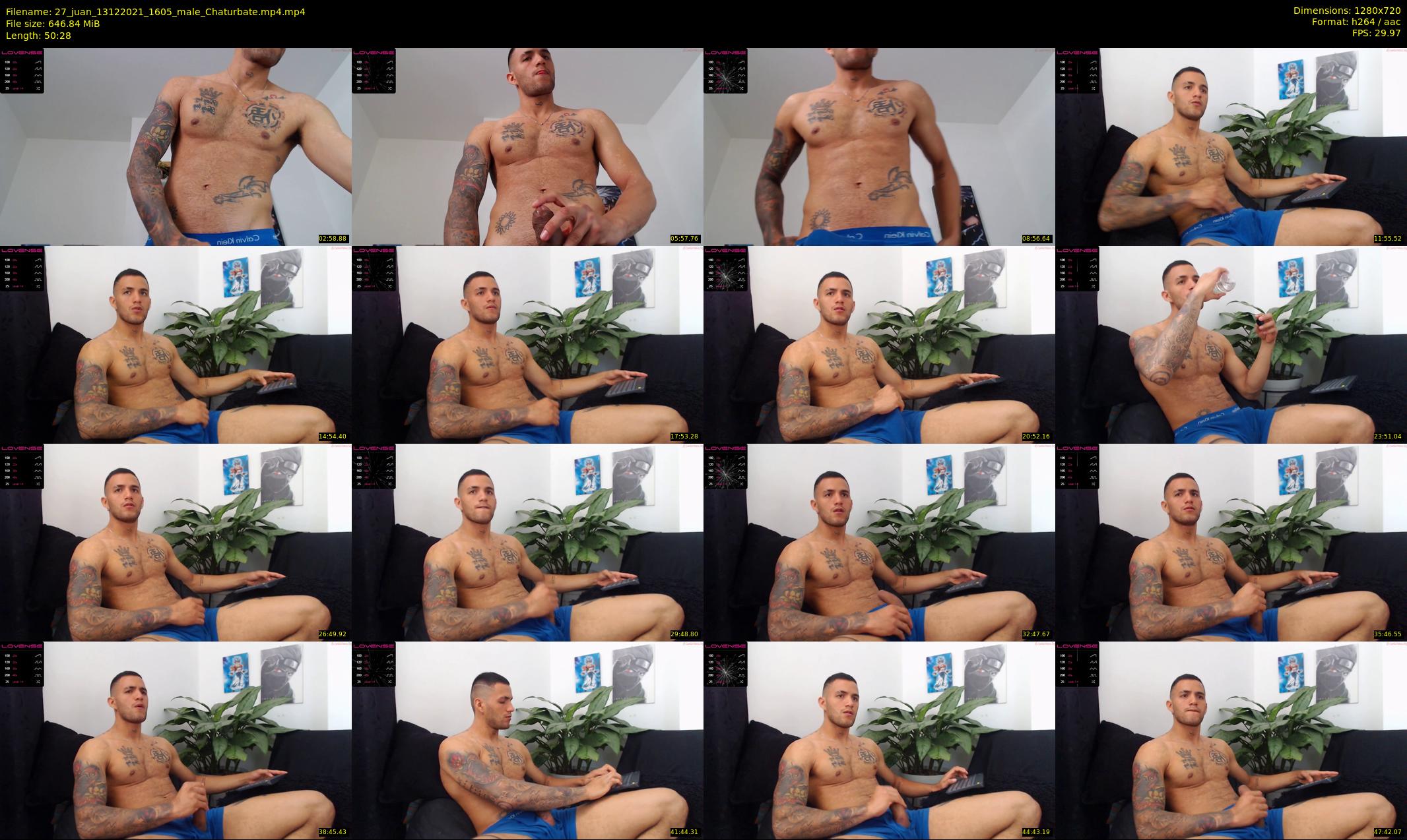 27_juan — 51 minute Chaturbate male cam show recording, 720p, Dec 13, 2021