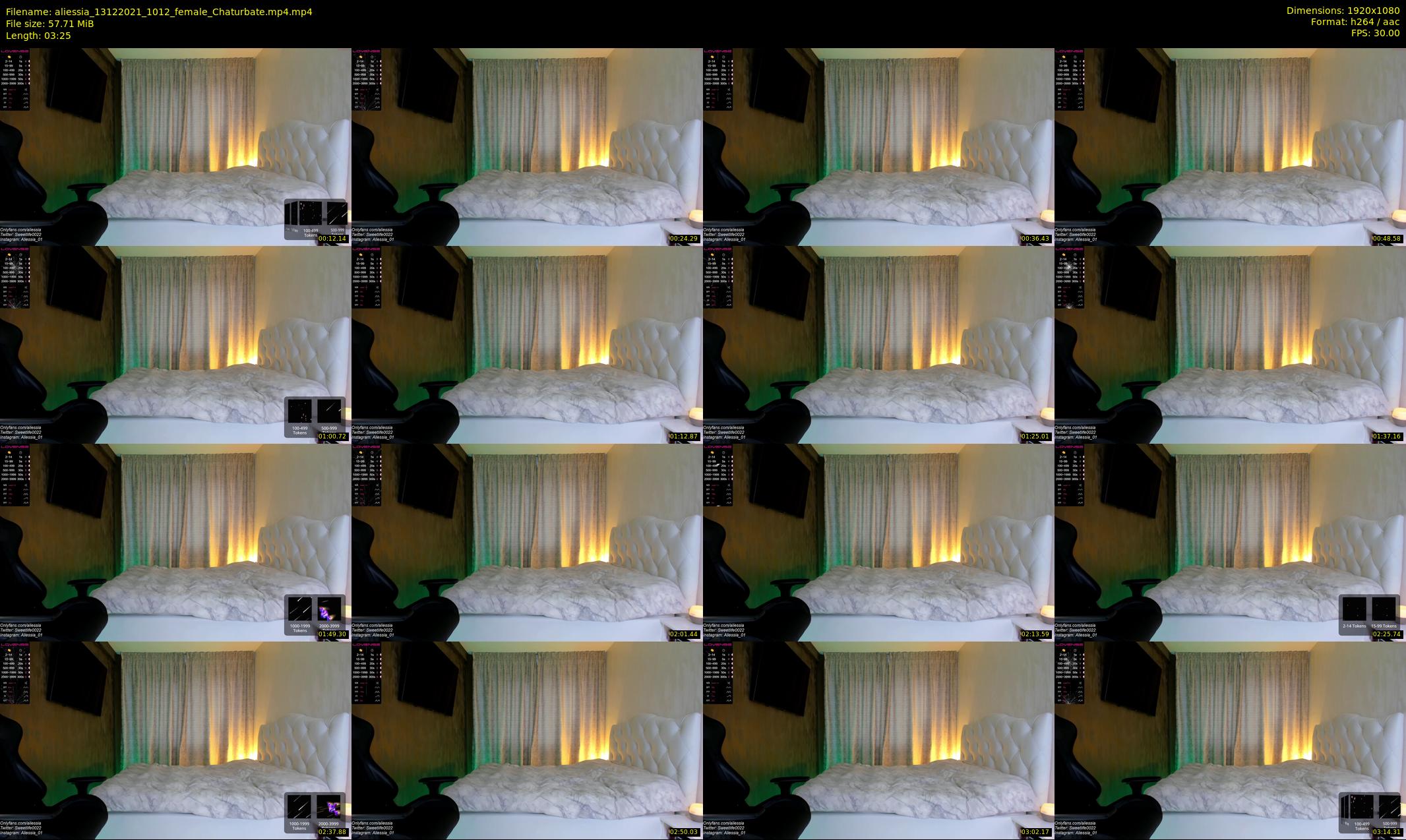 aliessia — 4 minute Chaturbate female cam show recording, 1080p, Dec 13, 2021