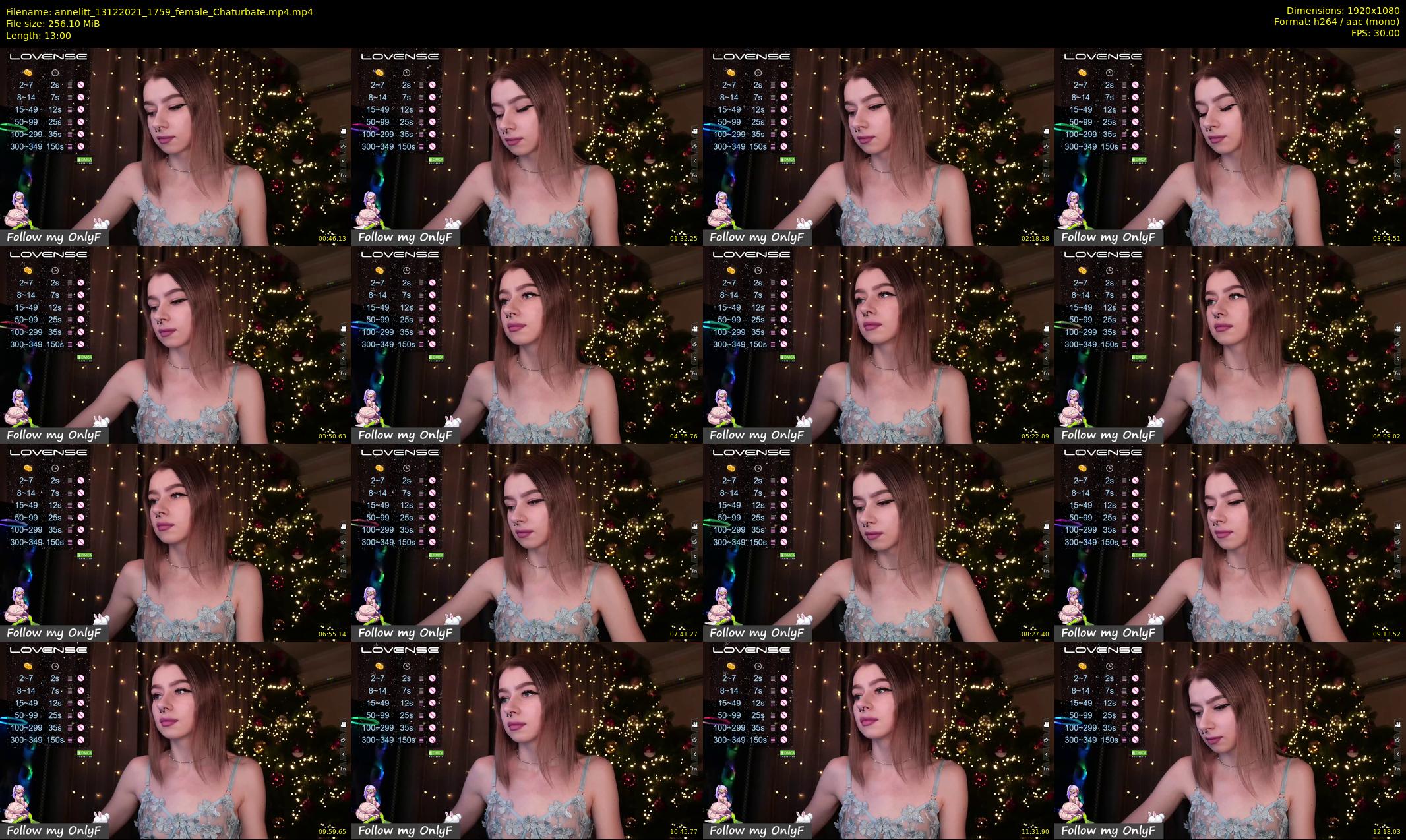 annelitt — 13 minute Chaturbate female cam show recording, 1080p, Dec 13, 2021
