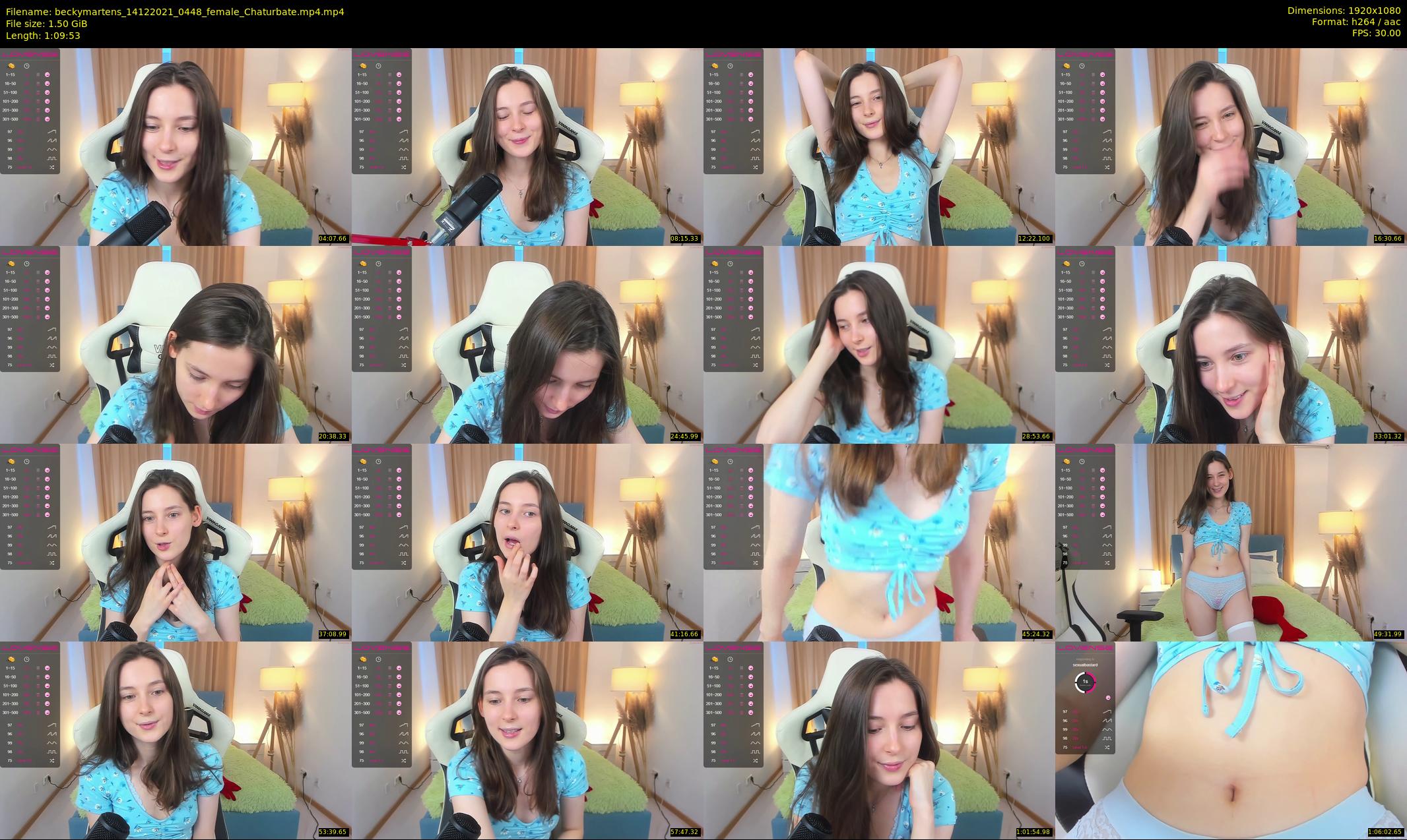 beckymartens — 70 minute Chaturbate female cam show recording, 1080p, Dec 14, 2021