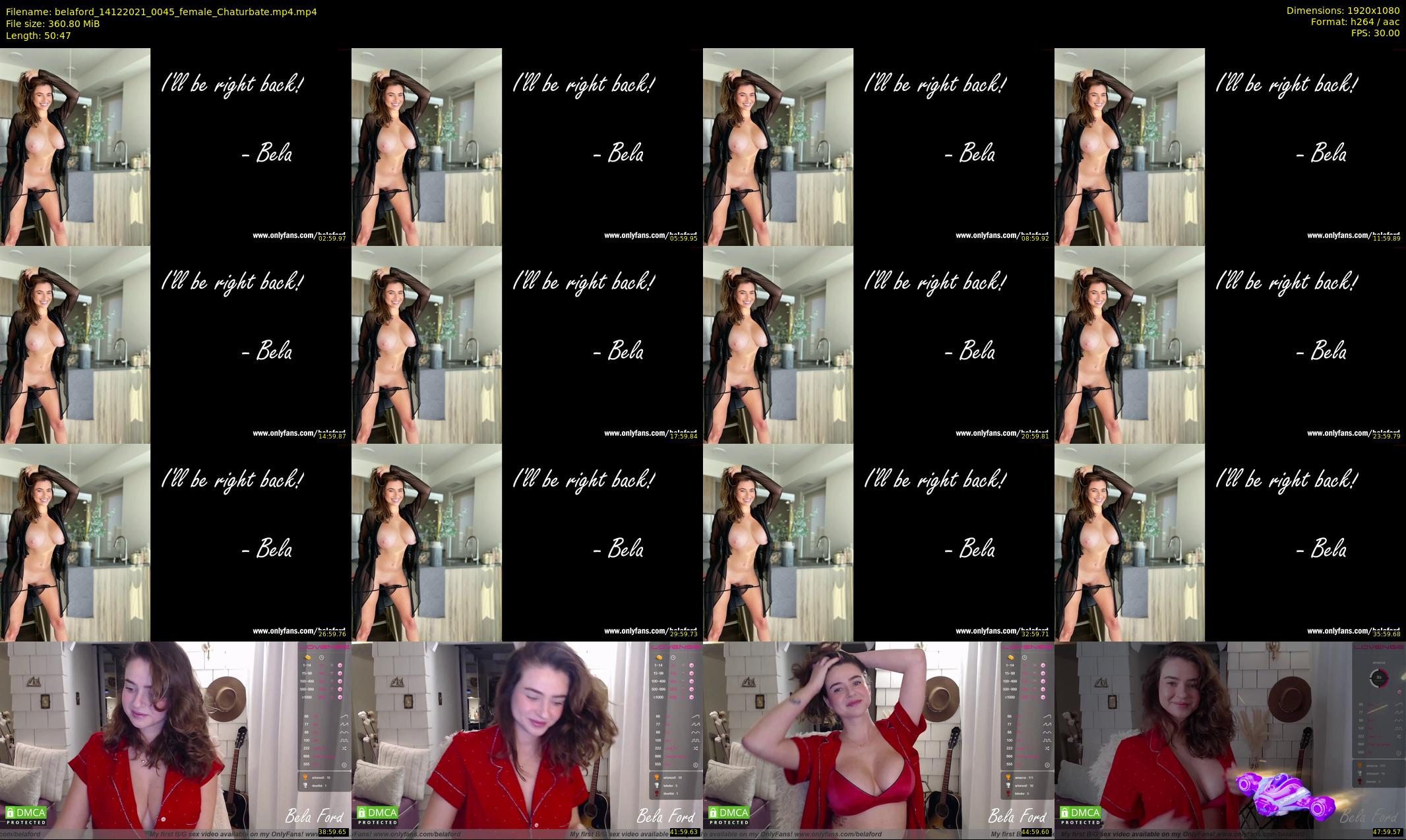 belaford — 51 minute Chaturbate female cam show recording, 1080p, Dec 14, 2021