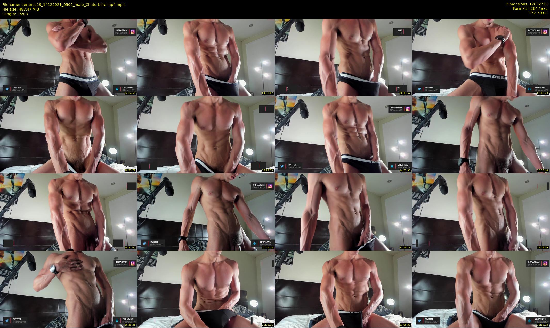 beranco19 — 36 minute Chaturbate male cam show recording, 720p, Dec 14, 2021