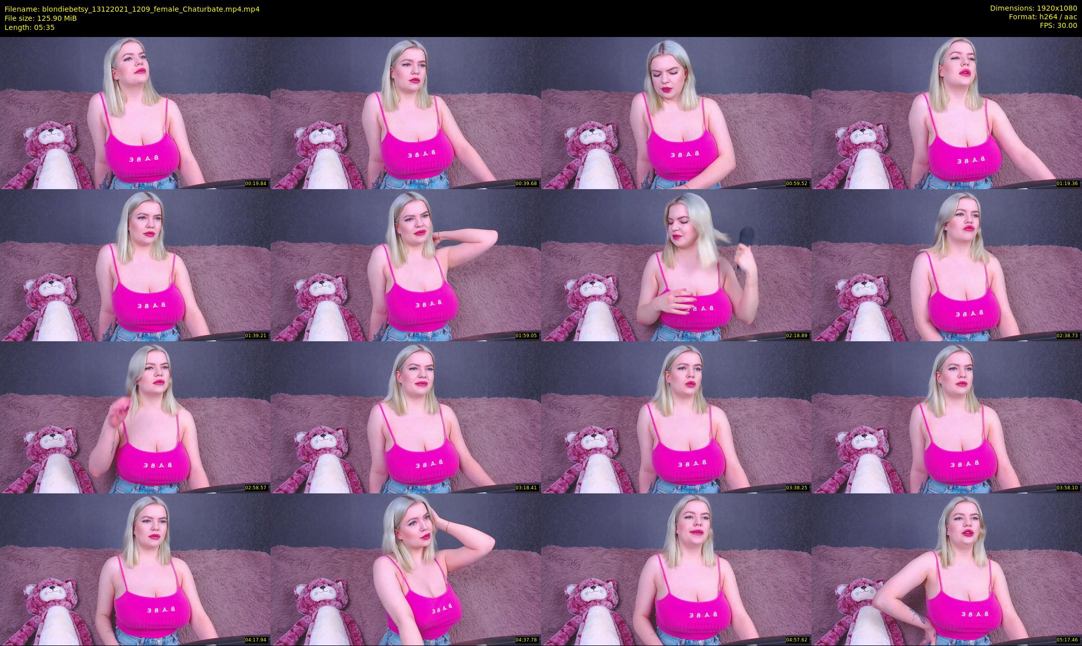 blondiebetsy — 6 minute Chaturbate female cam show recording, 1080p, Dec 13, 2021