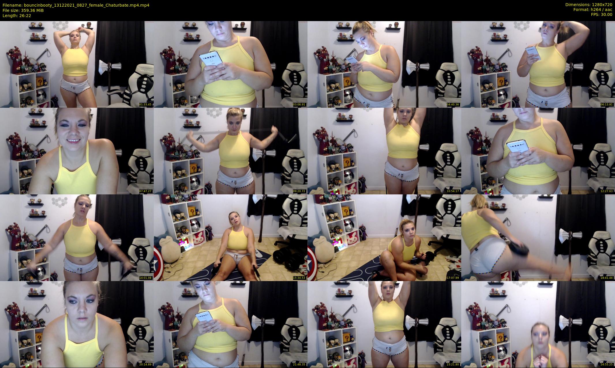 bouncinbooty — 27 minute Chaturbate female cam show recording, 720p, Dec 13, 2021