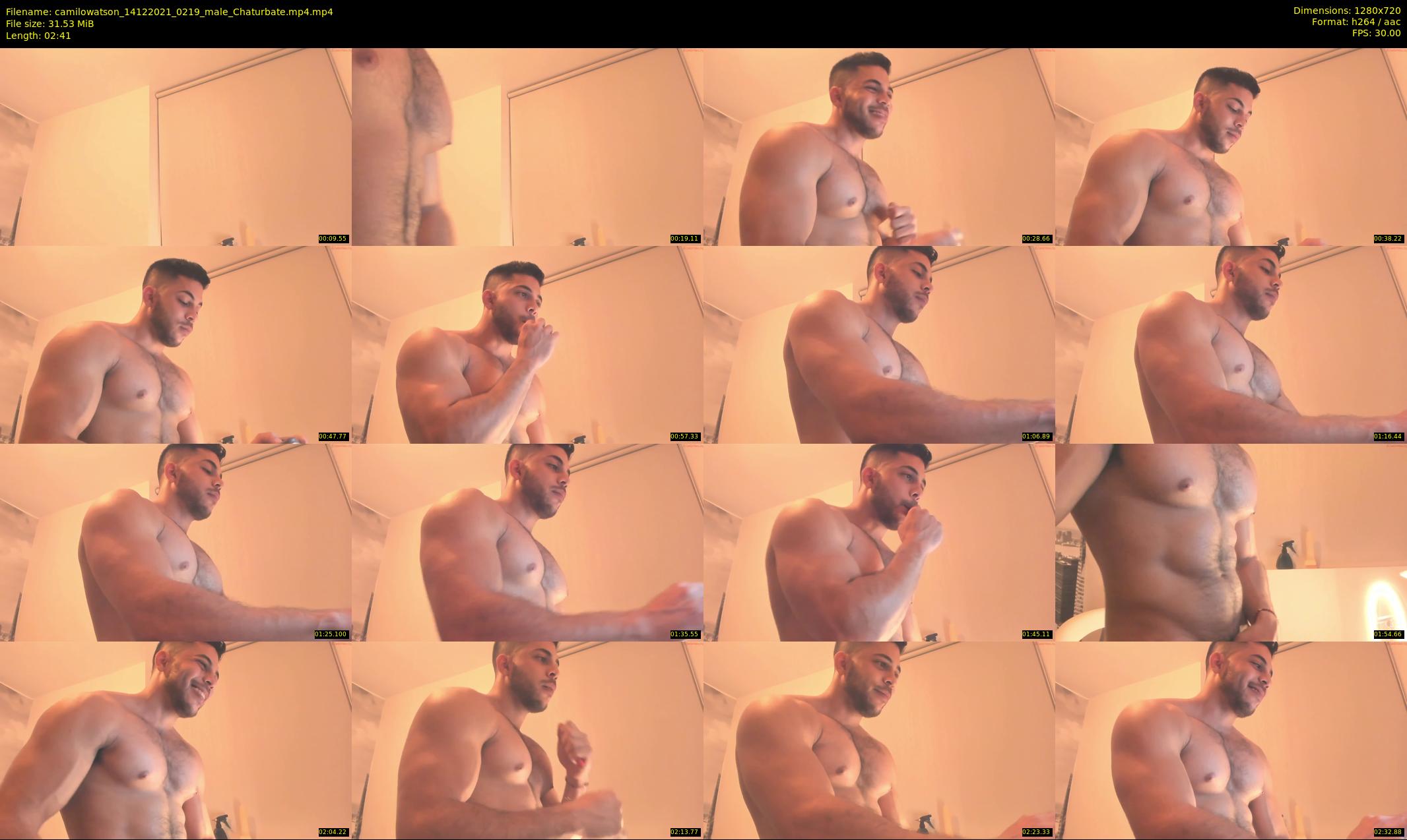 camilowatson — 3 minute Chaturbate male cam show recording, 720p, Dec 14, 2021