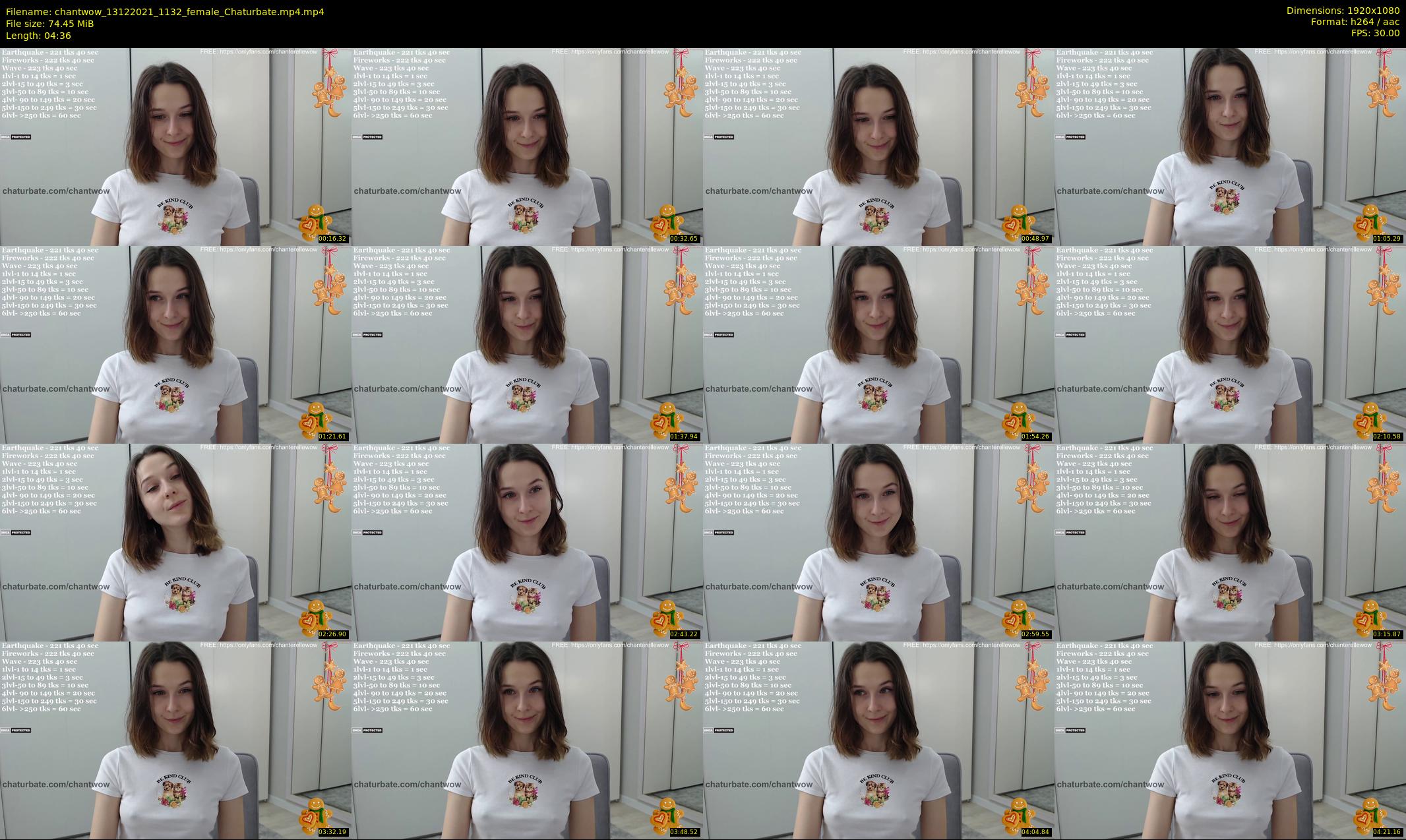 chantwow — 5 minute Chaturbate female cam show recording, 1080p, Dec 13, 2021